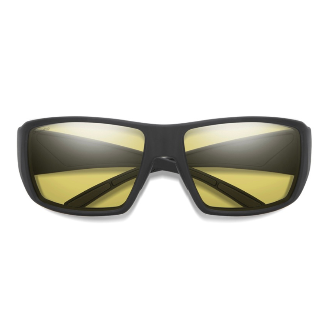 Smith Optics - Sunglasses Guide’s Choice Matte Black + ChromePop Glass Polarized Low Light Yellow Lens