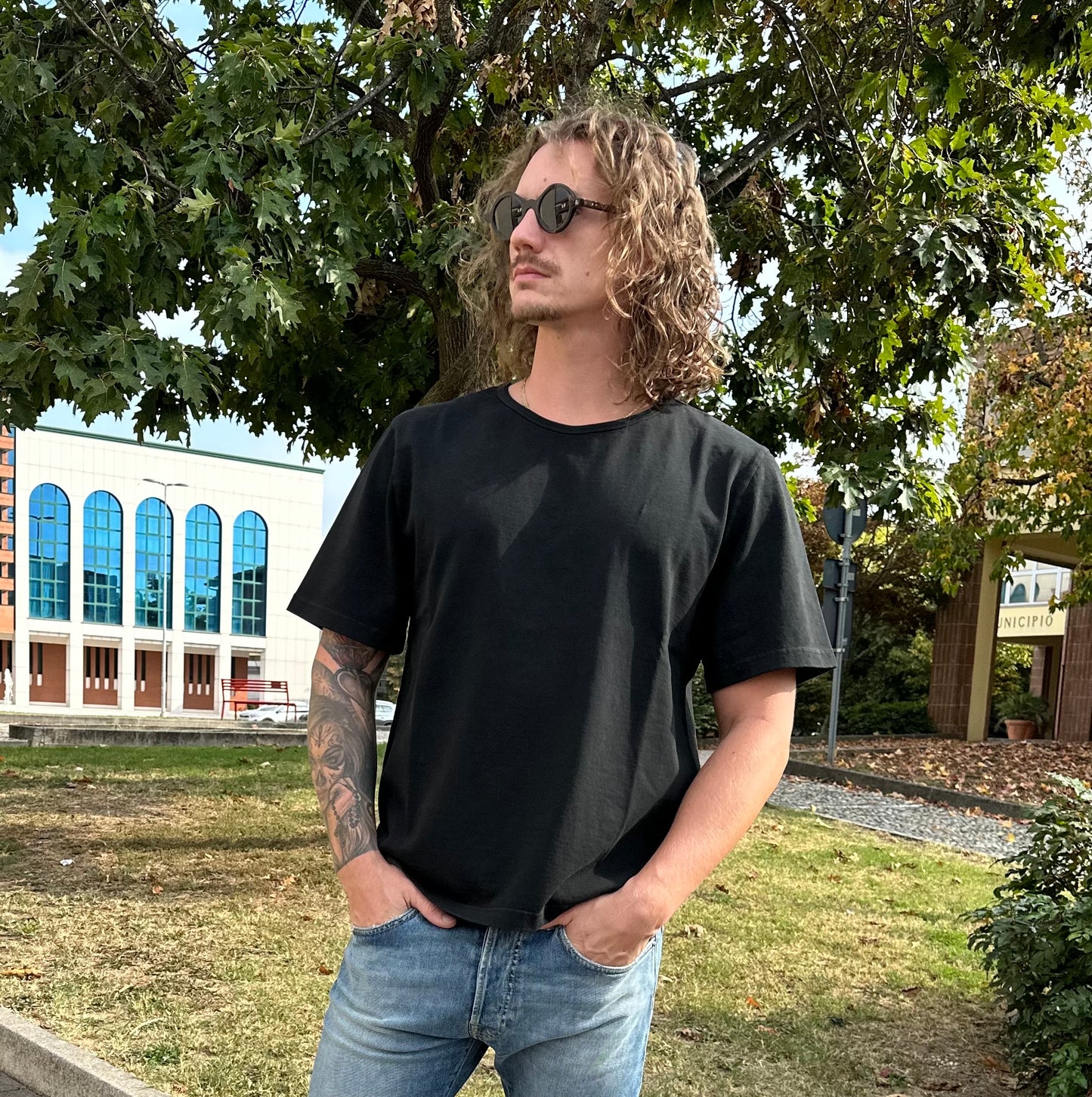 Nine In The Morning - T-shirt Elio Black