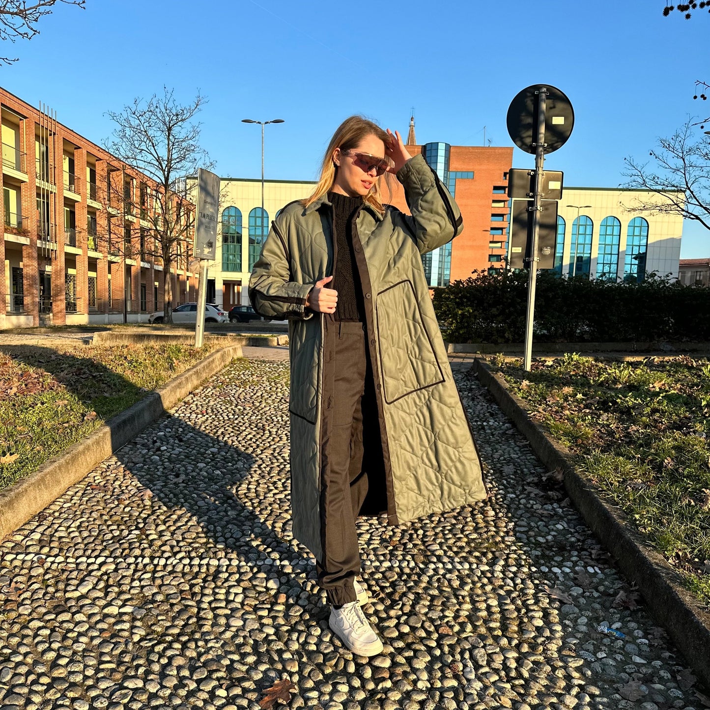 T-Coat - Trench T38 Flanel Military Green