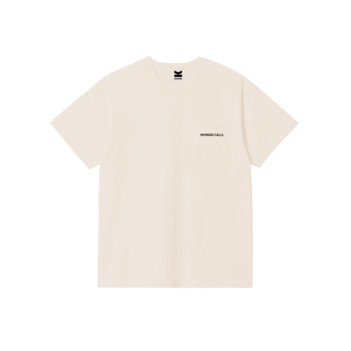 Kaotiko - T-shirt M/C Morning Calls Organic Cotton White