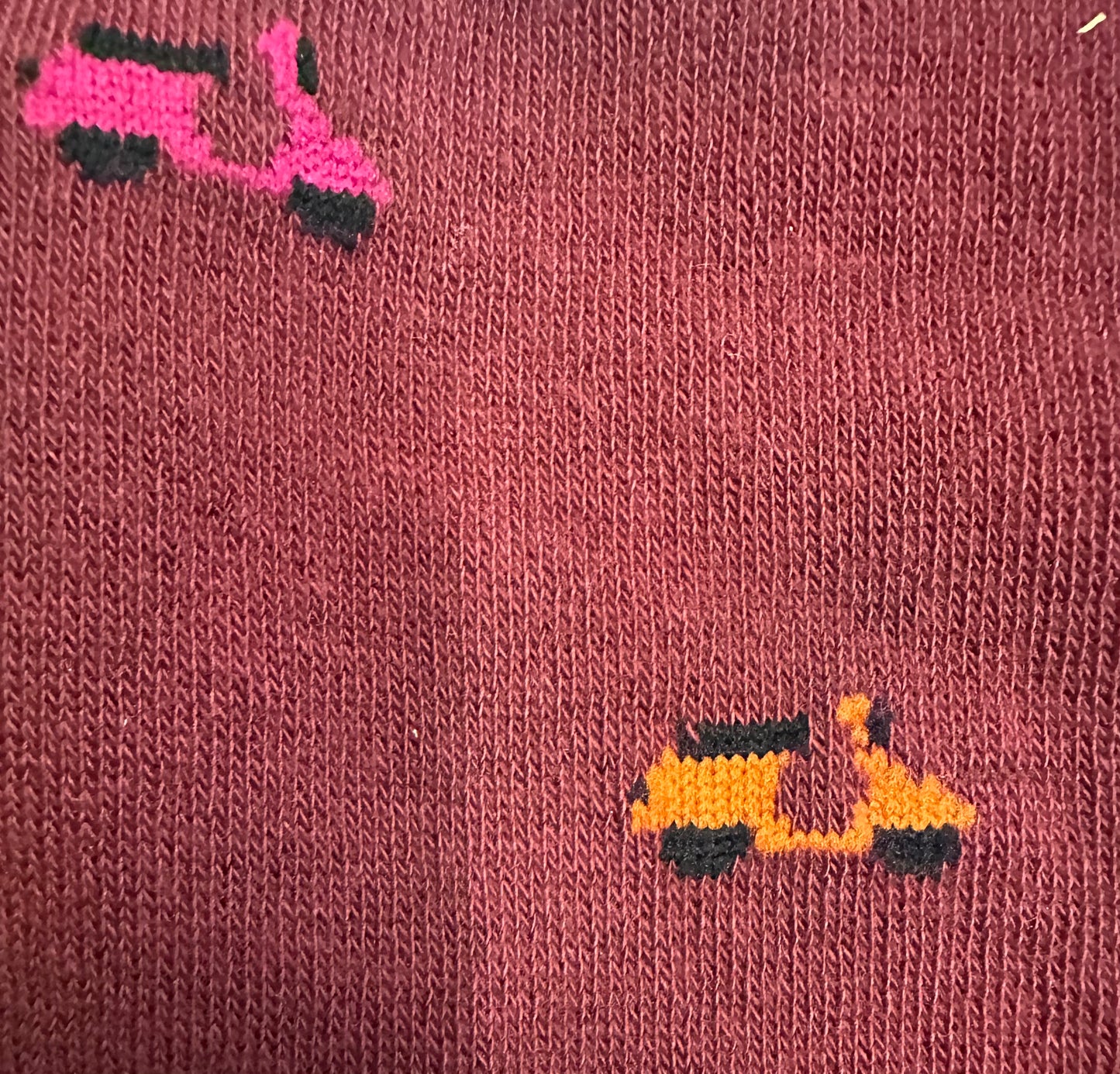 MaskCalzino - Long Sock Vespa Scooter Bordeaux