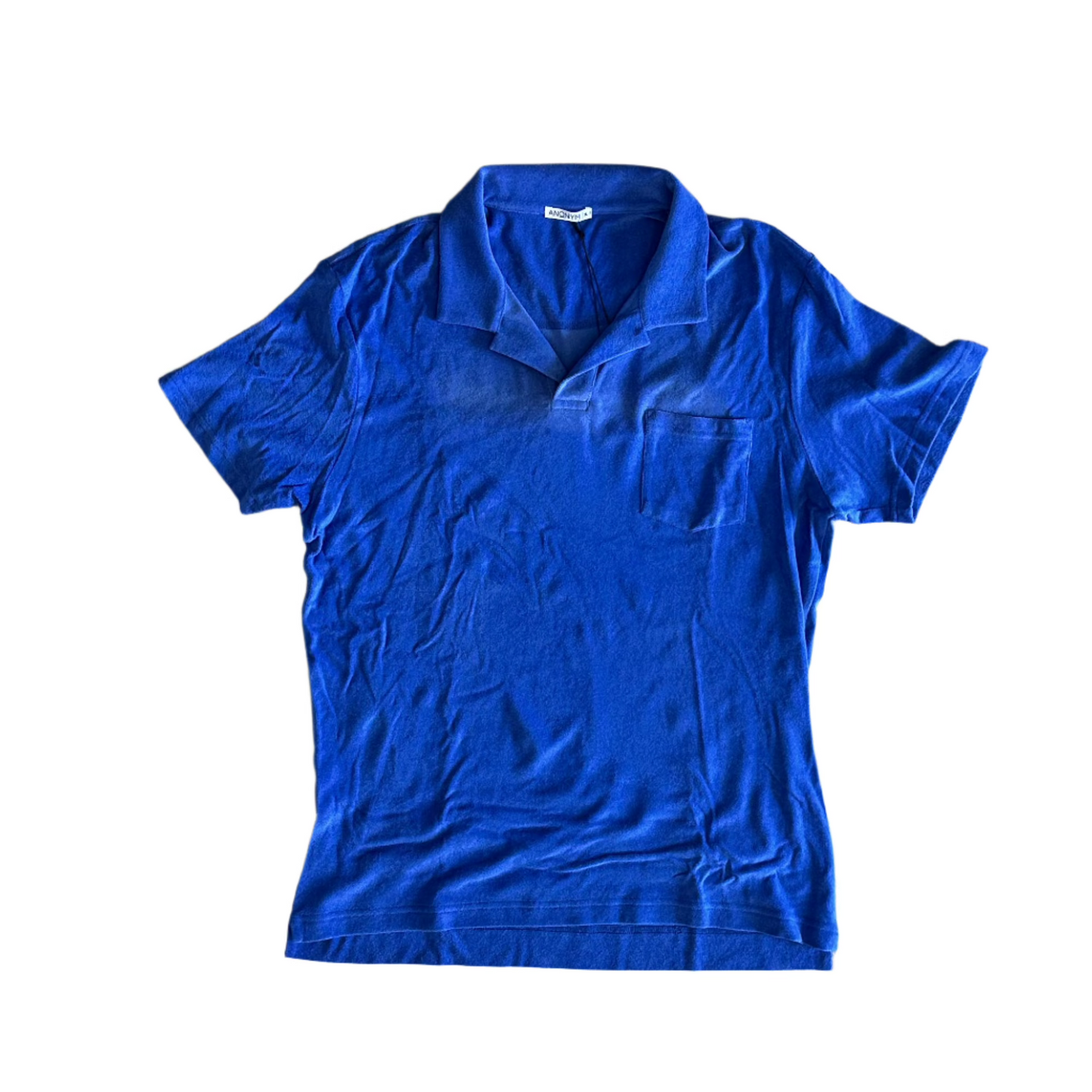Anonym - Polo Armand cotton and chenille blend Outremer