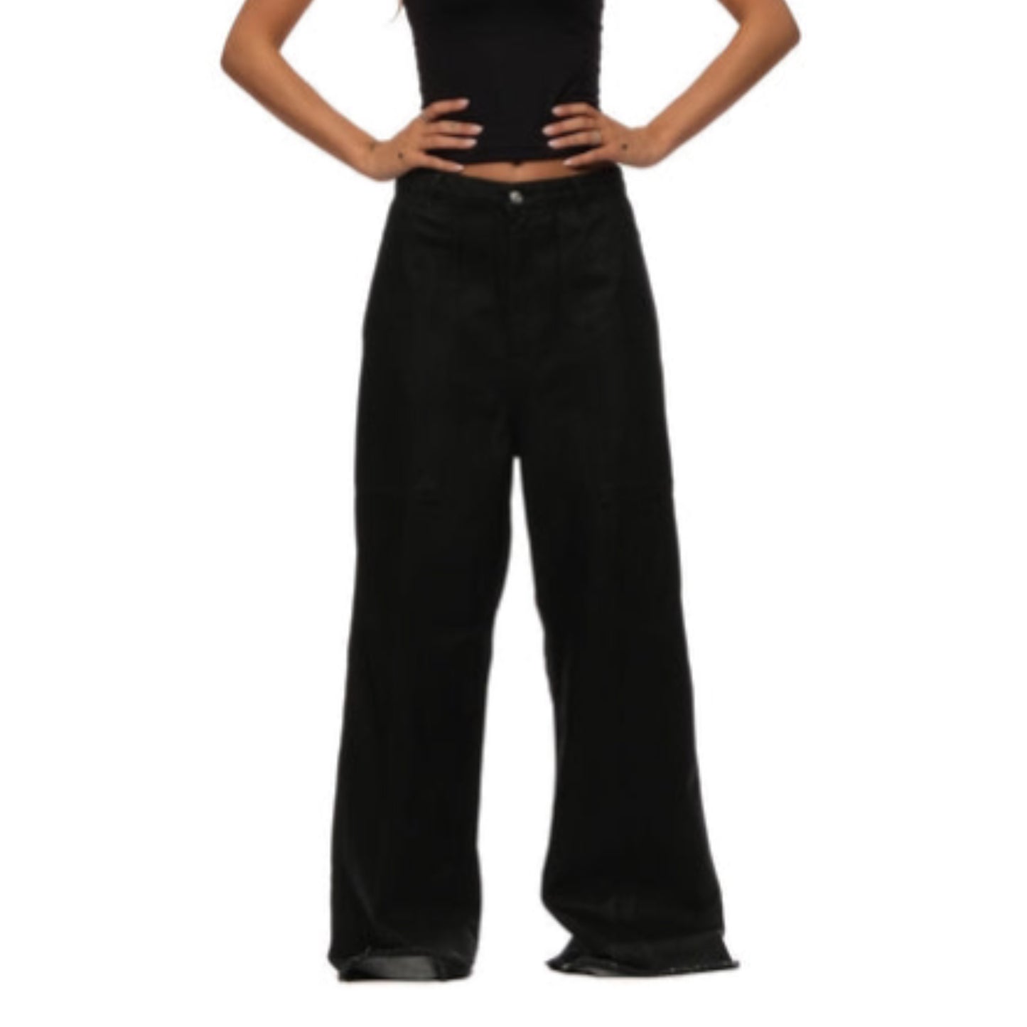 Nine In The Morning - Trouser Amy Fatigue Black