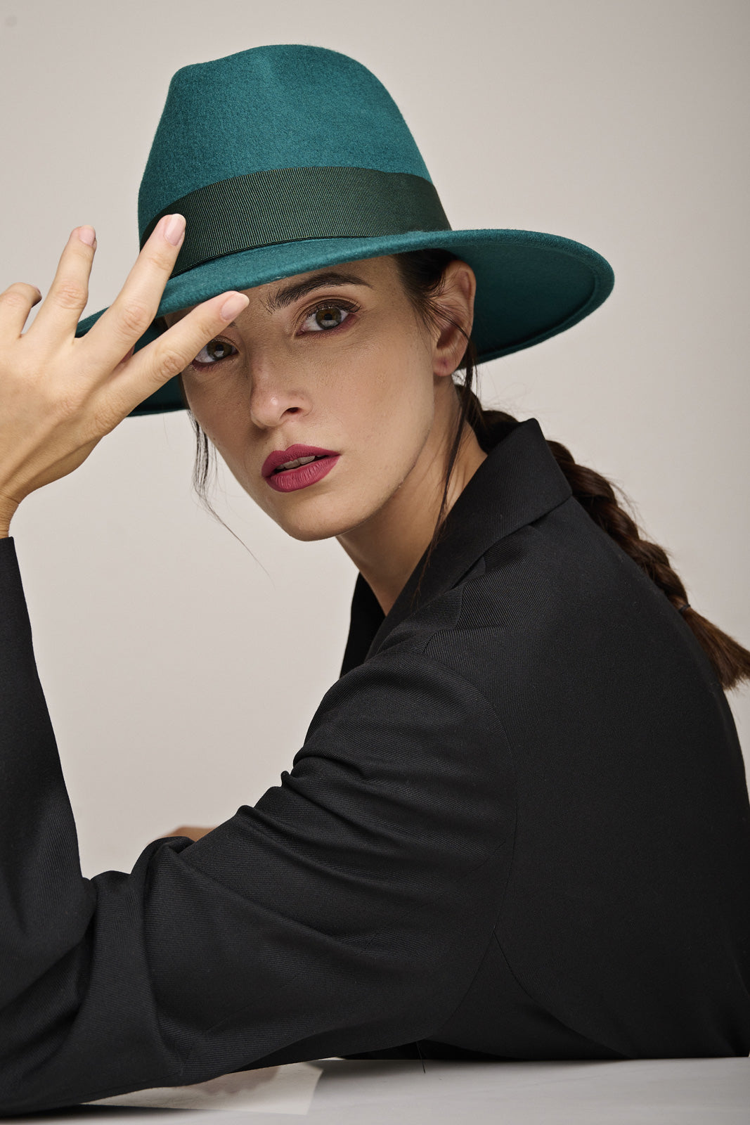 Eticlò - Hat Fedora Wool Emerald