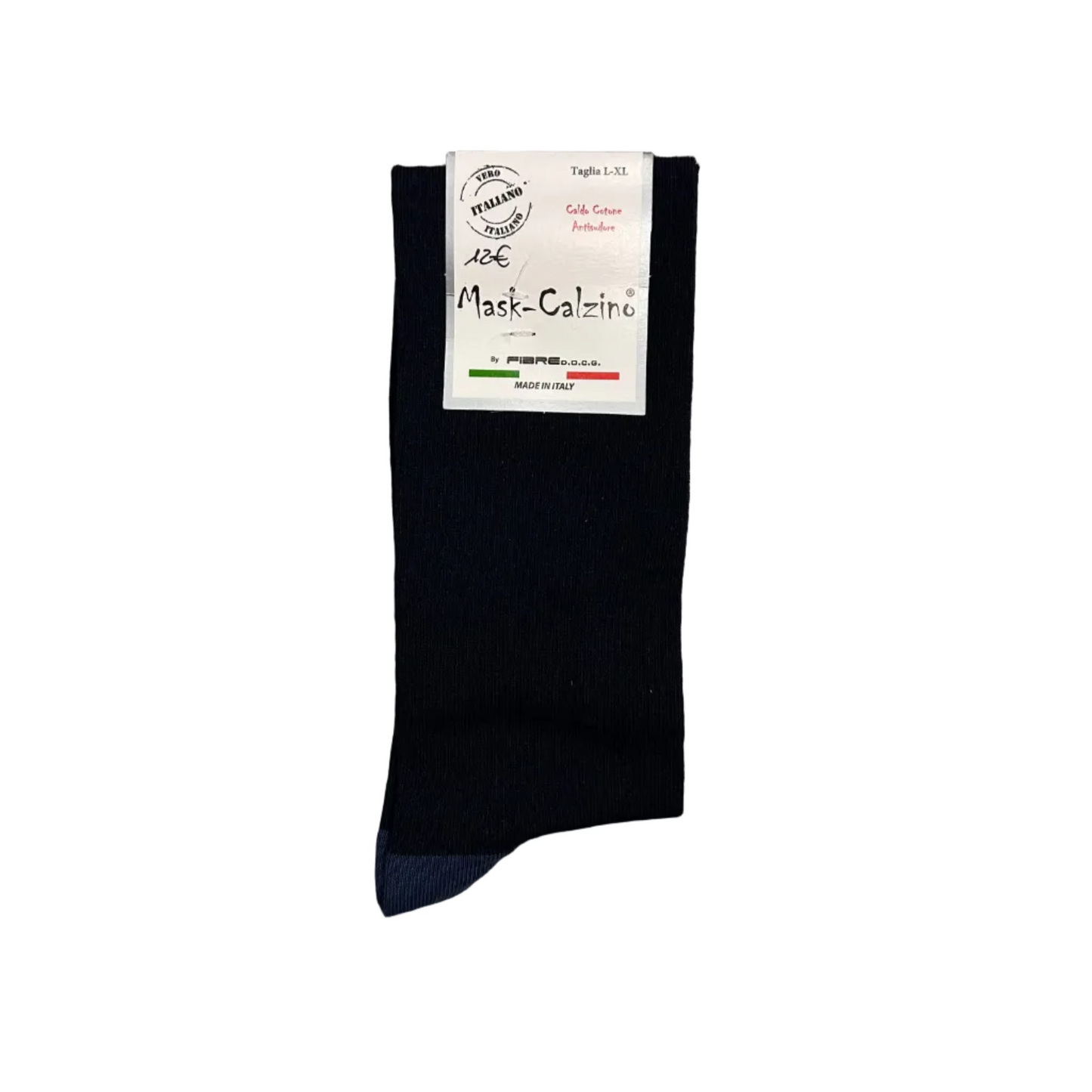 MaskCalzino - Long Sock Solid Color Blues Dark