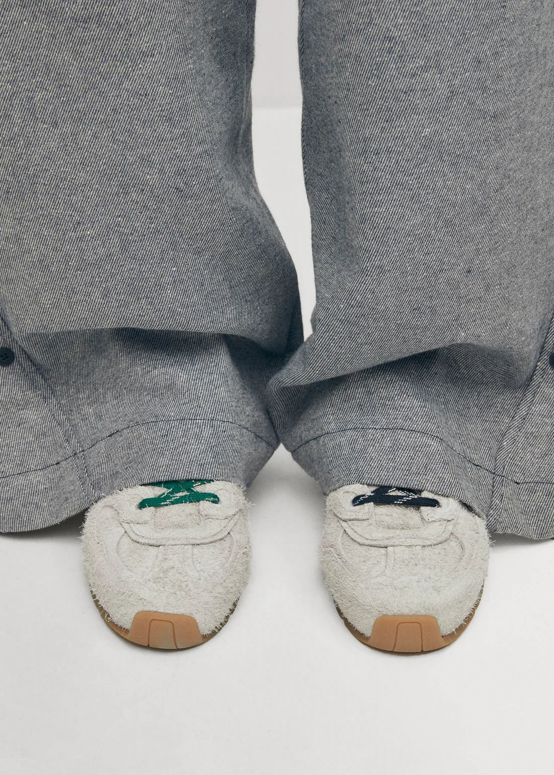 Alohas - Sneaker TB.56 Suede Fuzzy Light Grey Leather