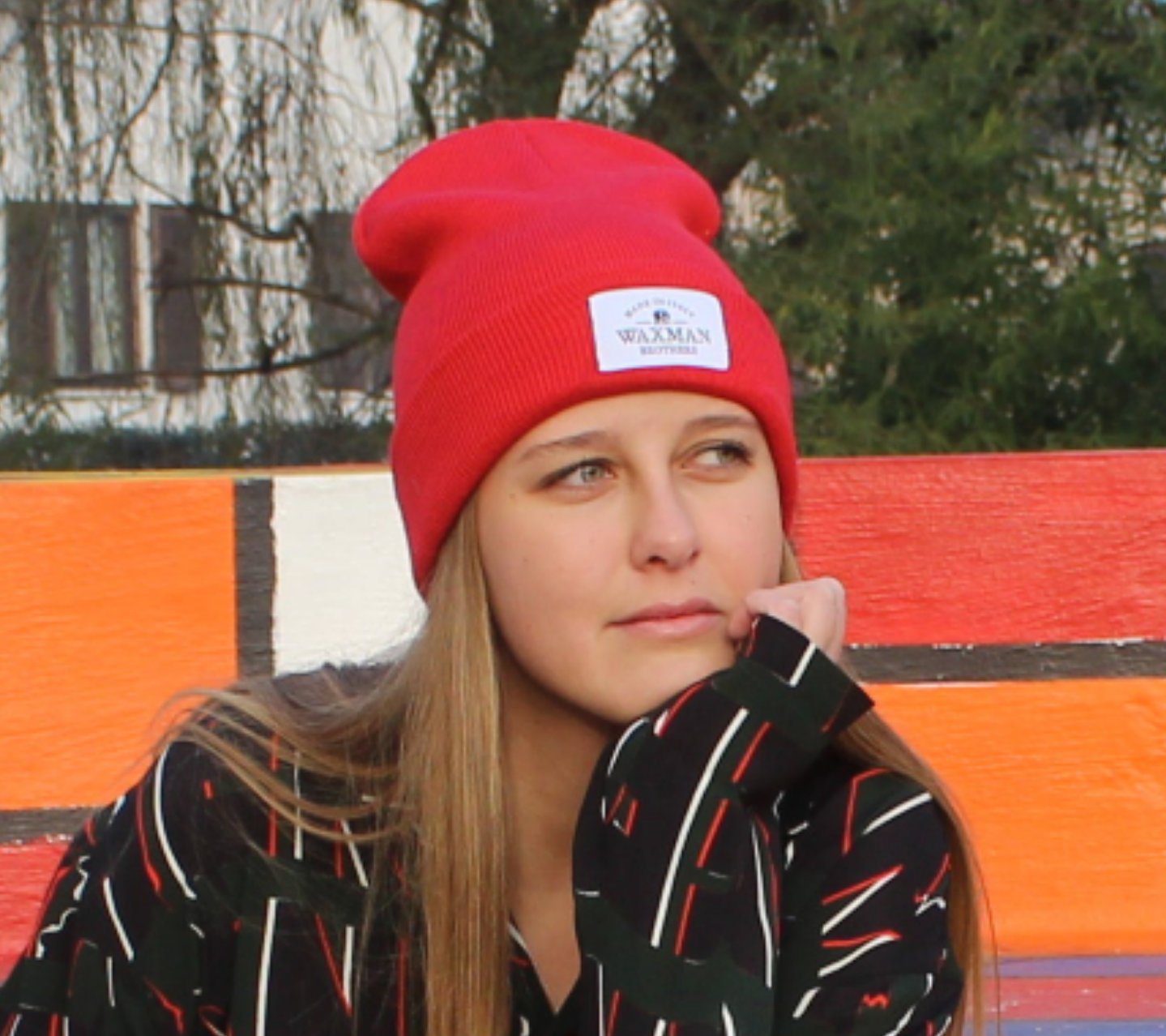 Waxman Brothers - Beanie Made in Italy Red