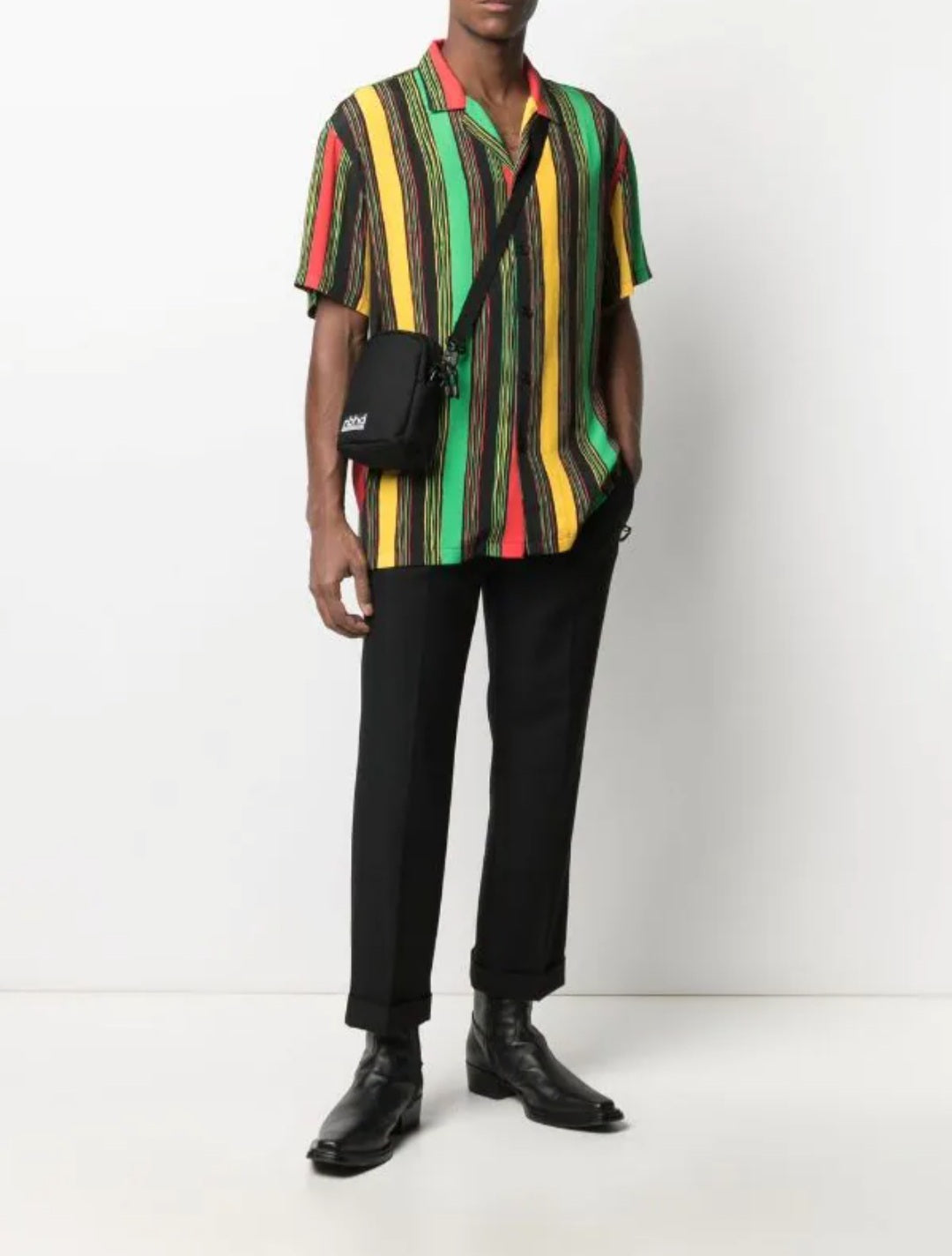 Waxman Brothers - Shirt Hawaiian Stripped Short-Sleeved code 160