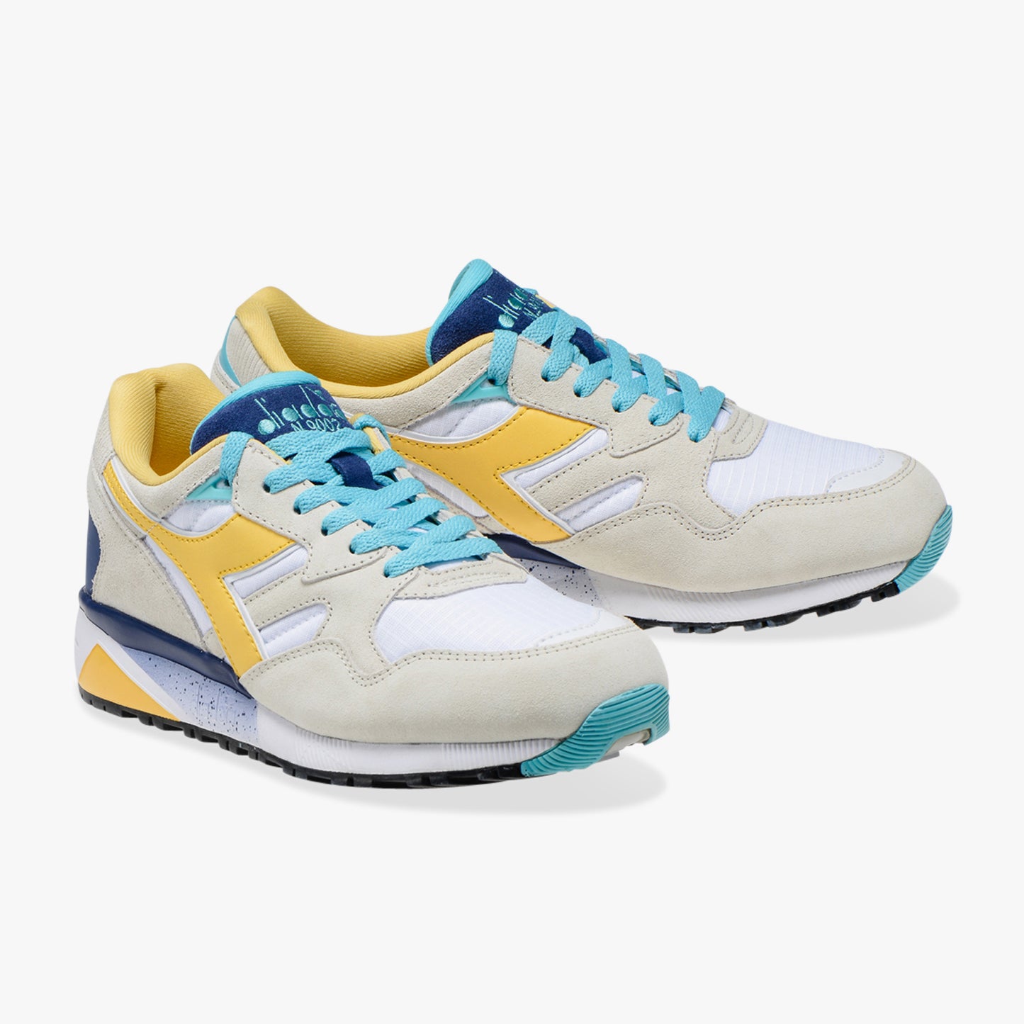 Diadora - Sneaker N9002 White/Banana Cream/Blue Curacao