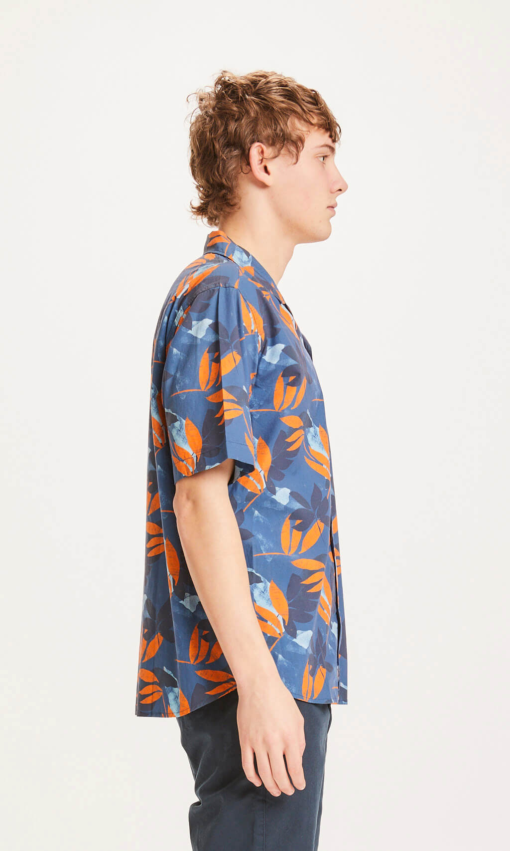 Knowledge Cotton Apparel - Shirt Wave Loose Fit Flower Print