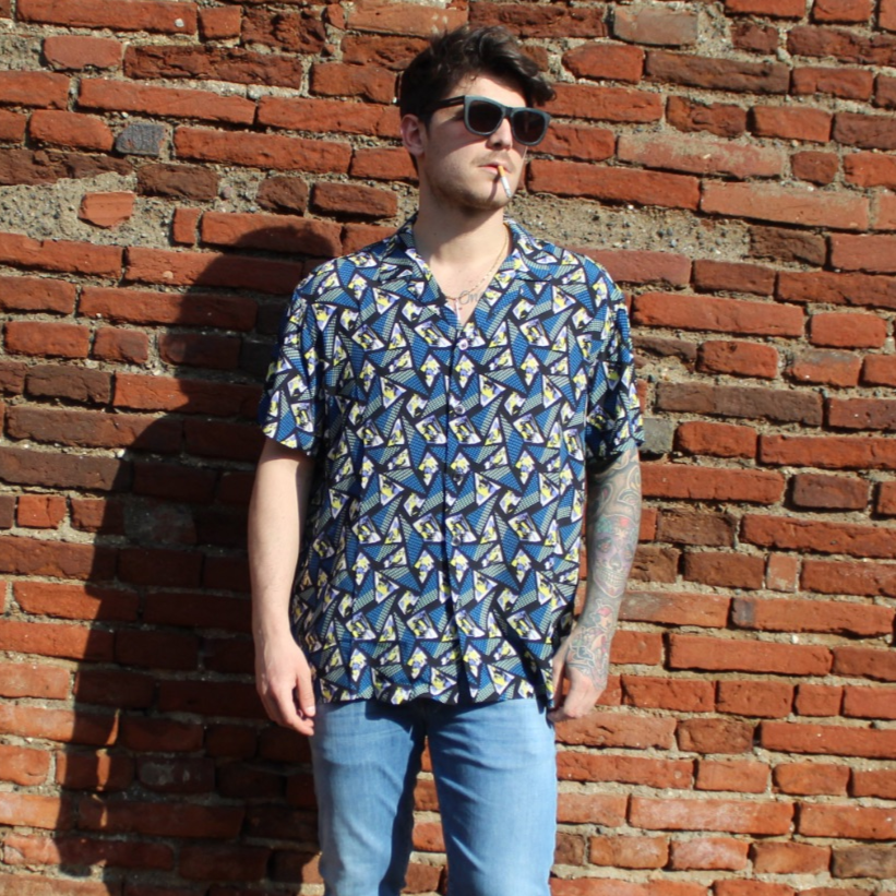 Waxman Brothers - ShirtHawaiian Fantasia 80s Short-Sleeved code 50