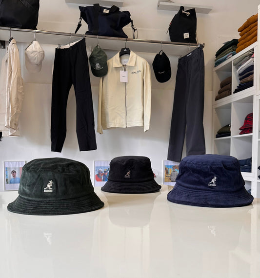 Feel supersonic in the sunshine with the Liam Gallagher Kangol bucket hat.