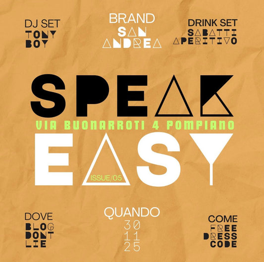 SPEAKEASY ISSUE/05: 30.11.2025