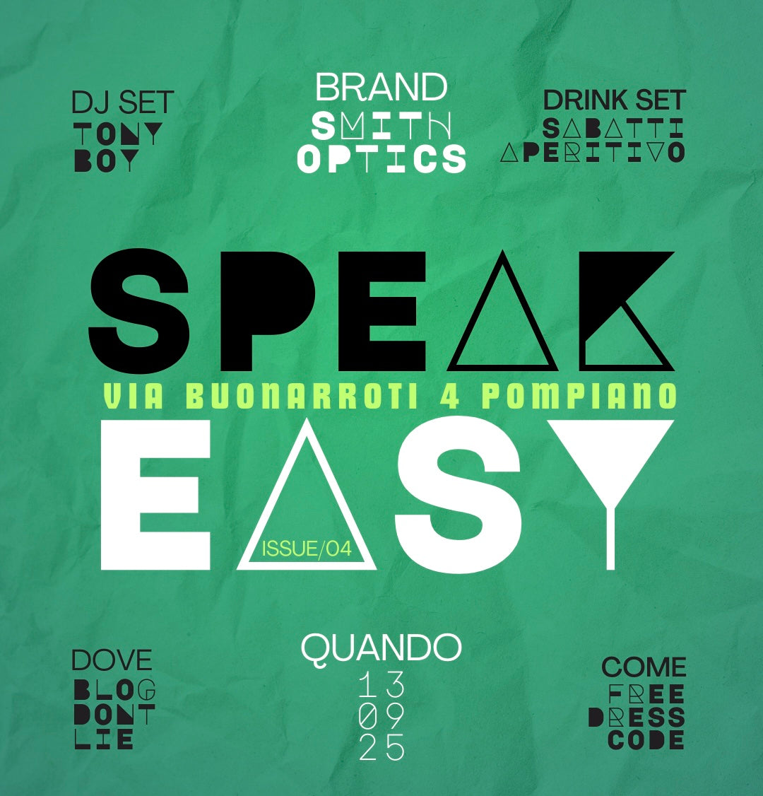 SPEAKEASY ISSUE/04: 13.09.2025