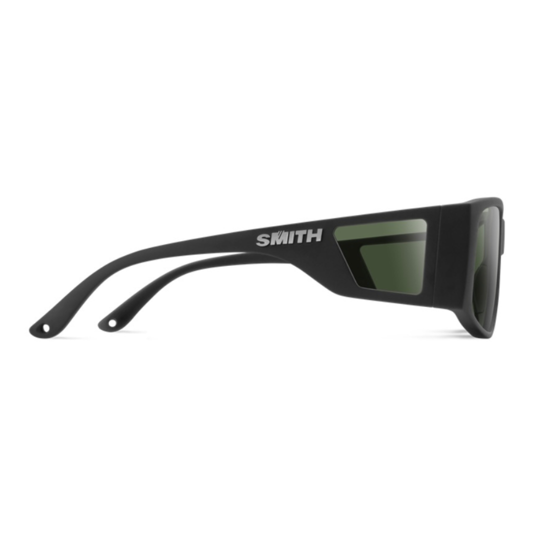 Smith Optics - Sunglasses Monroe Peak Matte Black ChromePop Polarized Gray Green