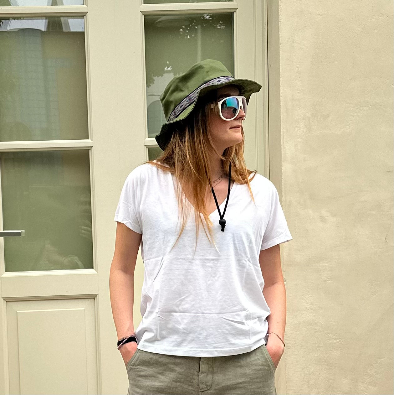 Anonym - T-shirt Esmèe 100% Cotone PIMA Peruviano White