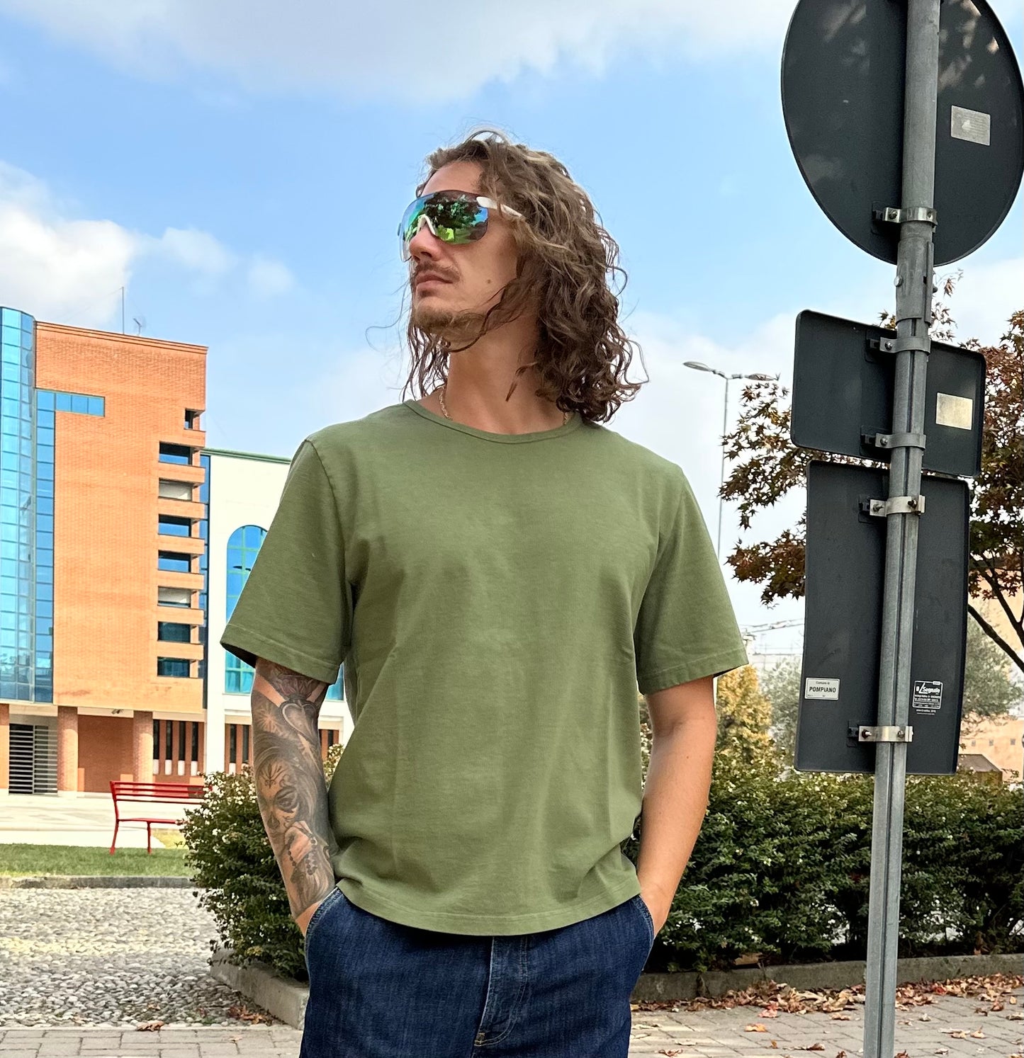Nine In The Morning - T-shirt Elio Green