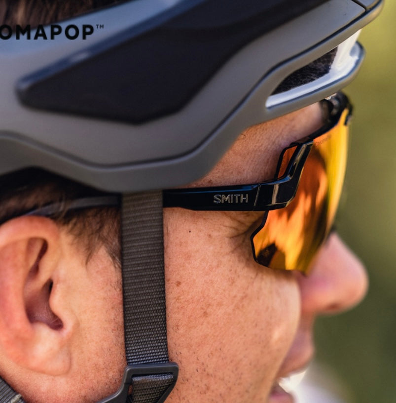 Smith Optics - Sunglasses Momentum Black + ChromaPop Red Mirror Lens