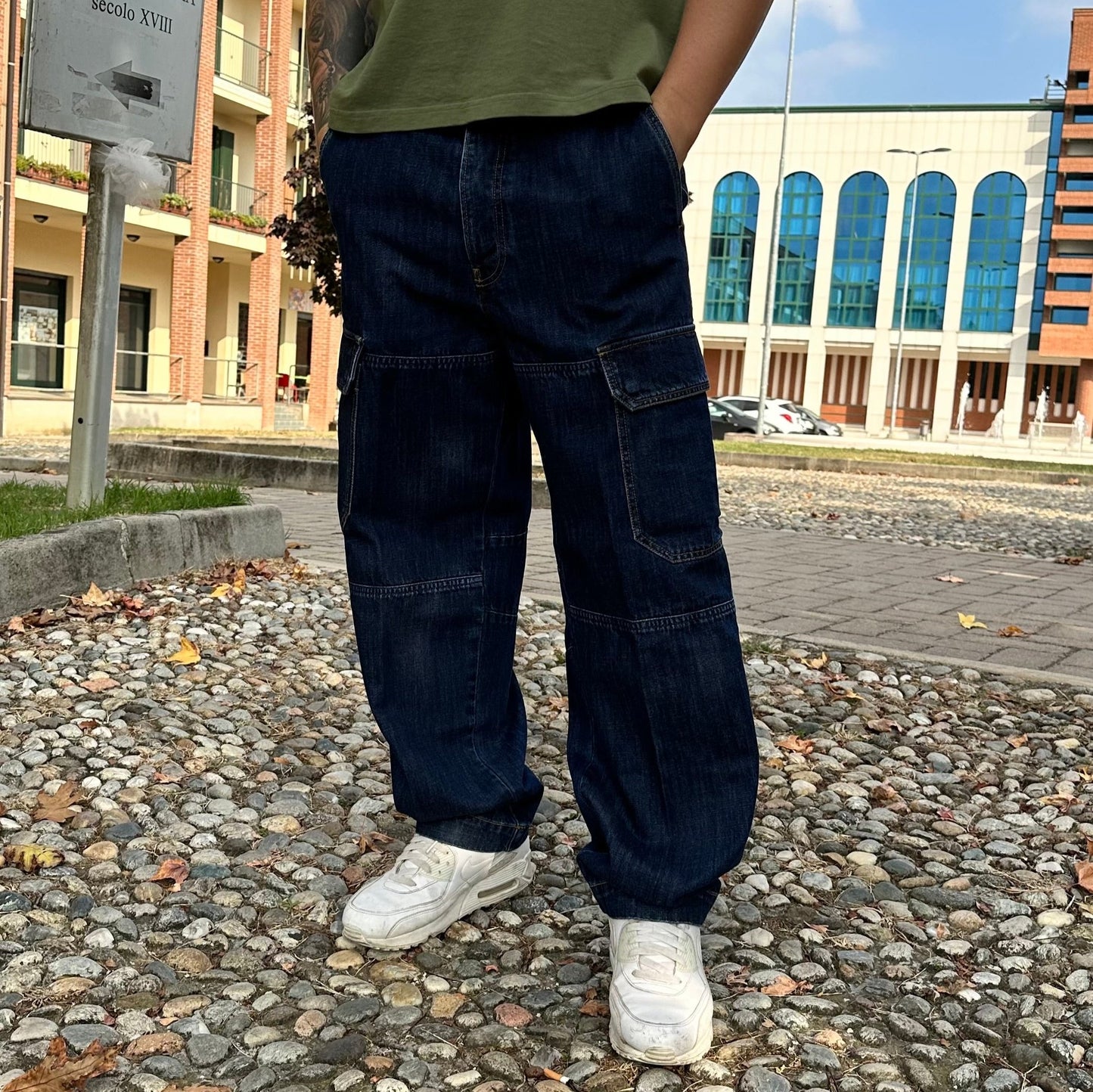 Nine In The Morning - Jeans Cargo Morris Denim