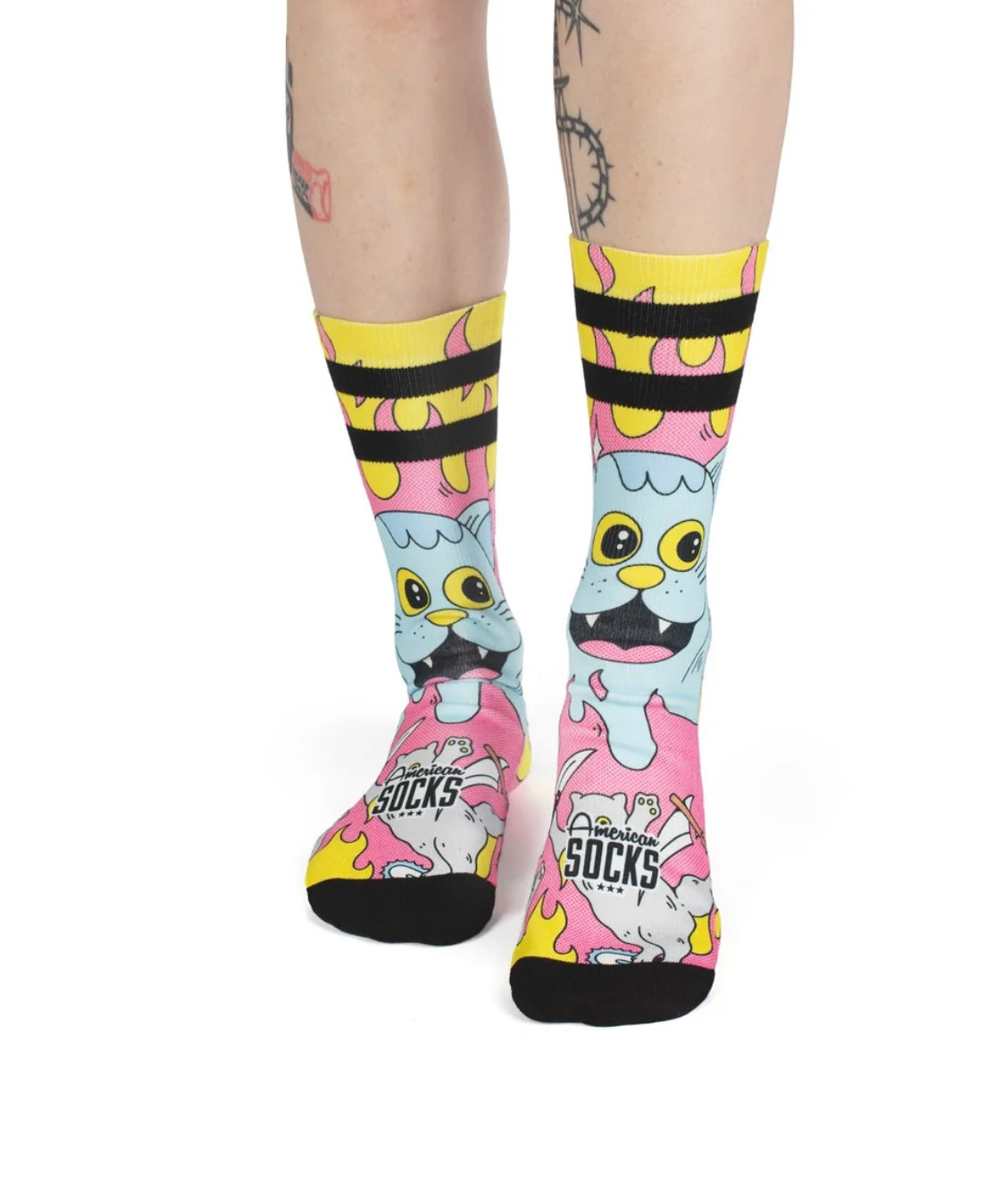 American Socks - Socks Killer Kitties Mid High