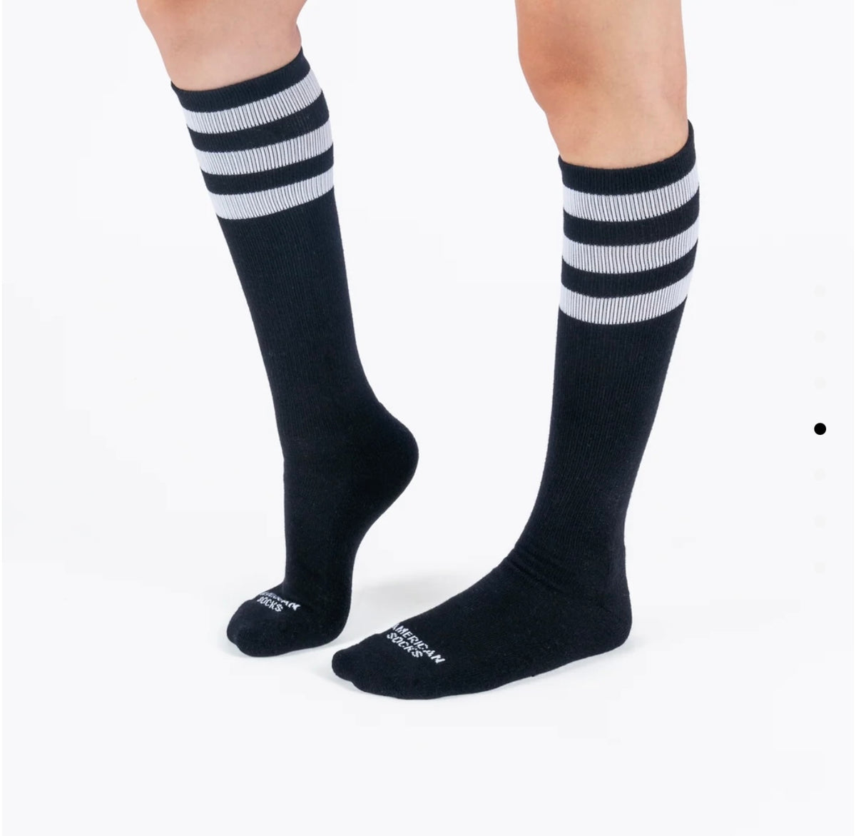 American Socks - Socks Black in Black Knee High