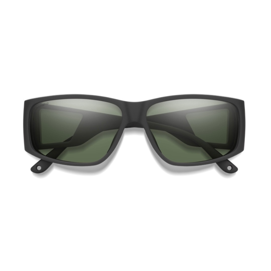 Smith Optics - Sunglasses Monroe Peak Matte Black ChromePop Polarized Gray Green