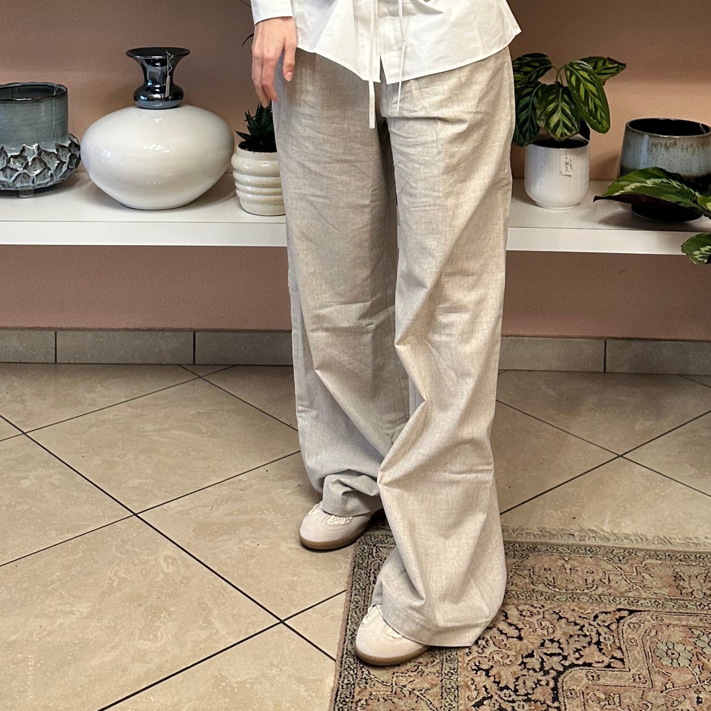 Alohas - Trousers Meran Cream