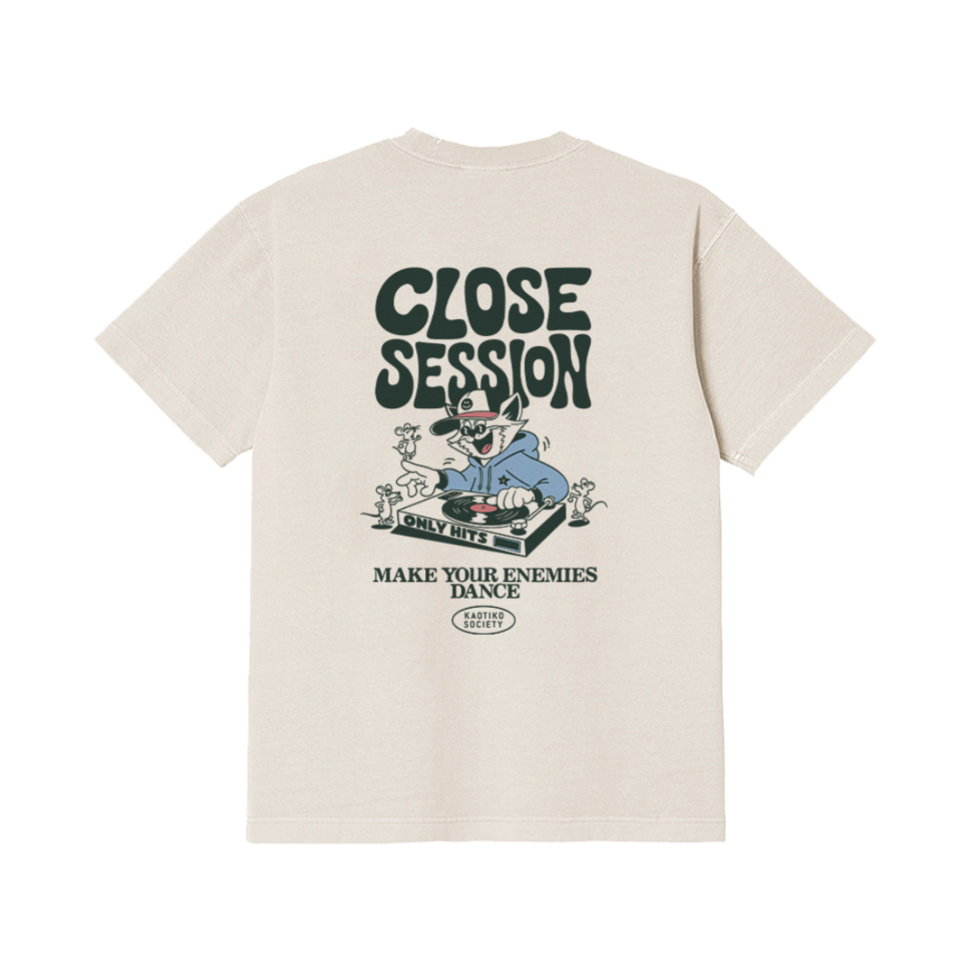 Kaotiko - T-shirt M/C Close Session Organic Cotton Ivory
