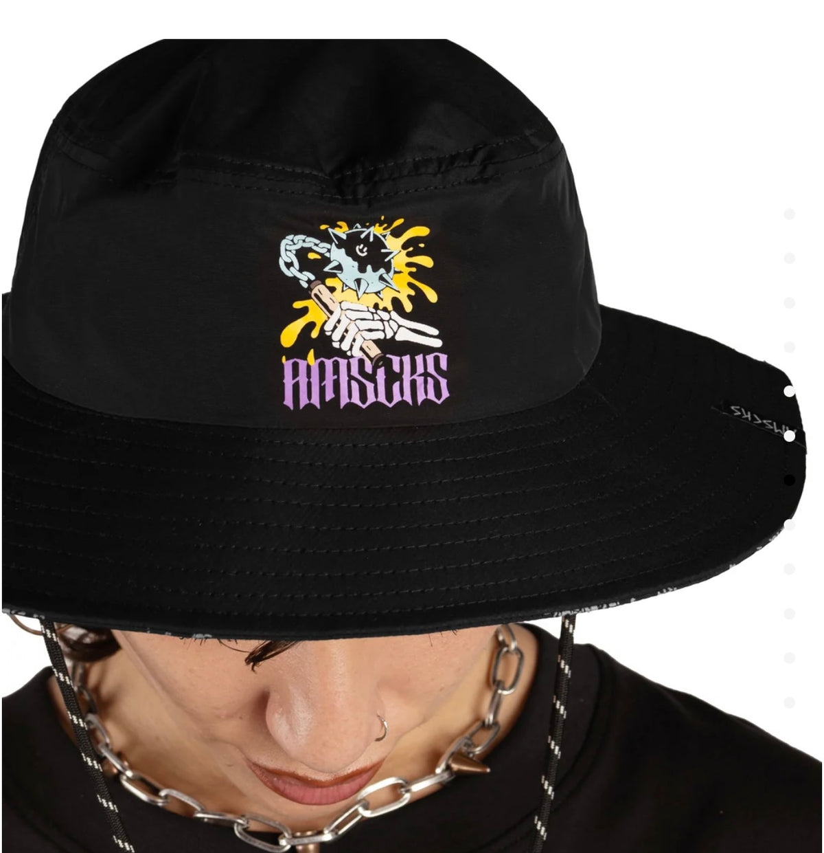 American Socks - Bucket Hat Bone Smasher Black