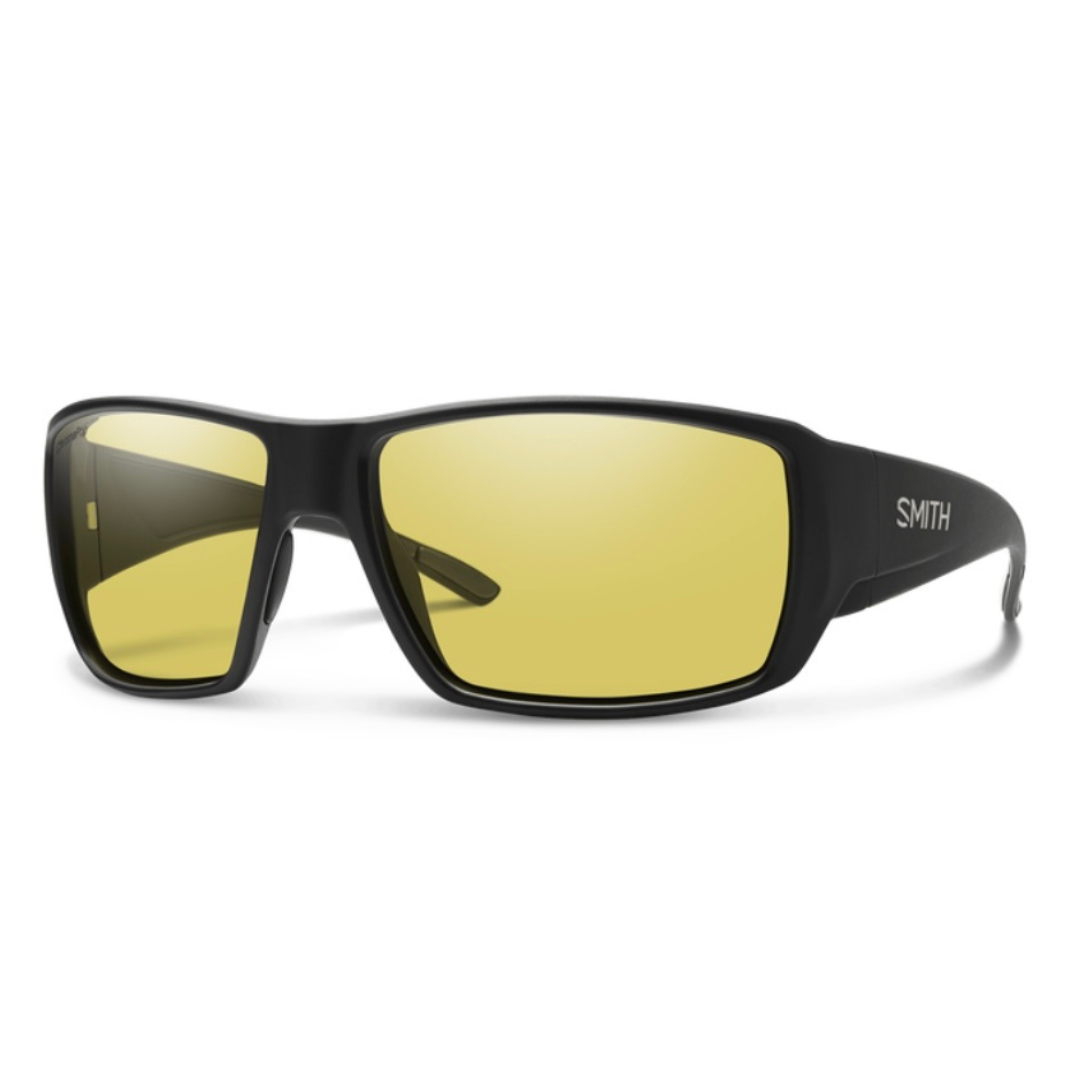 Smith Optics - Sunglasses Guide’s Choice Matte Black + ChromePop Glass Polarized Low Light Yellow Lens