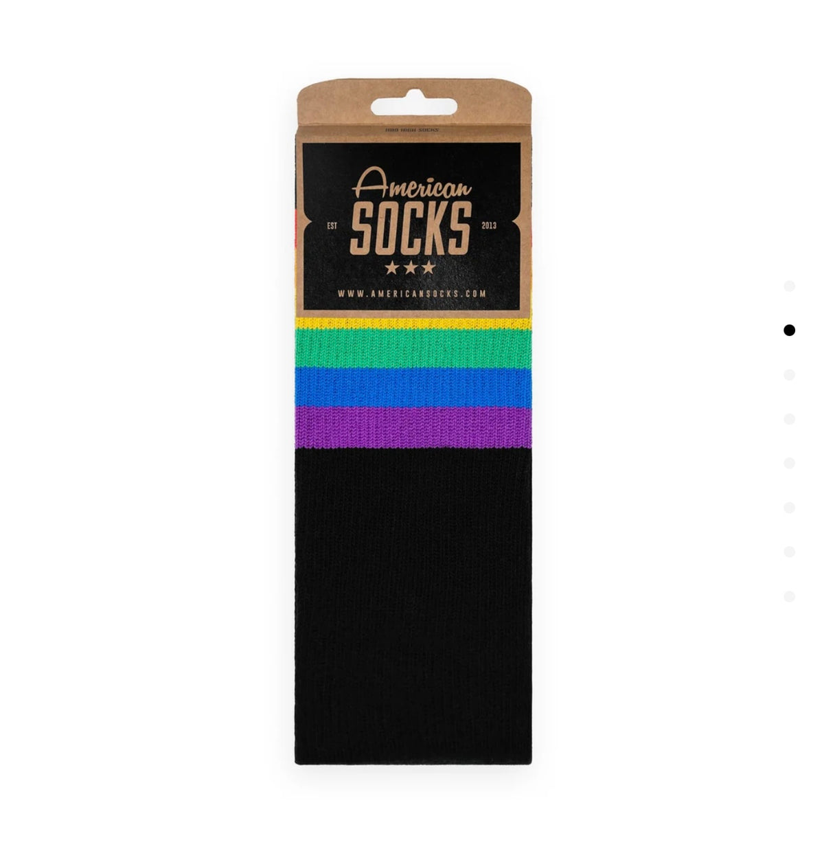 American Socks - Socks Rainbow Pride Black Mid High