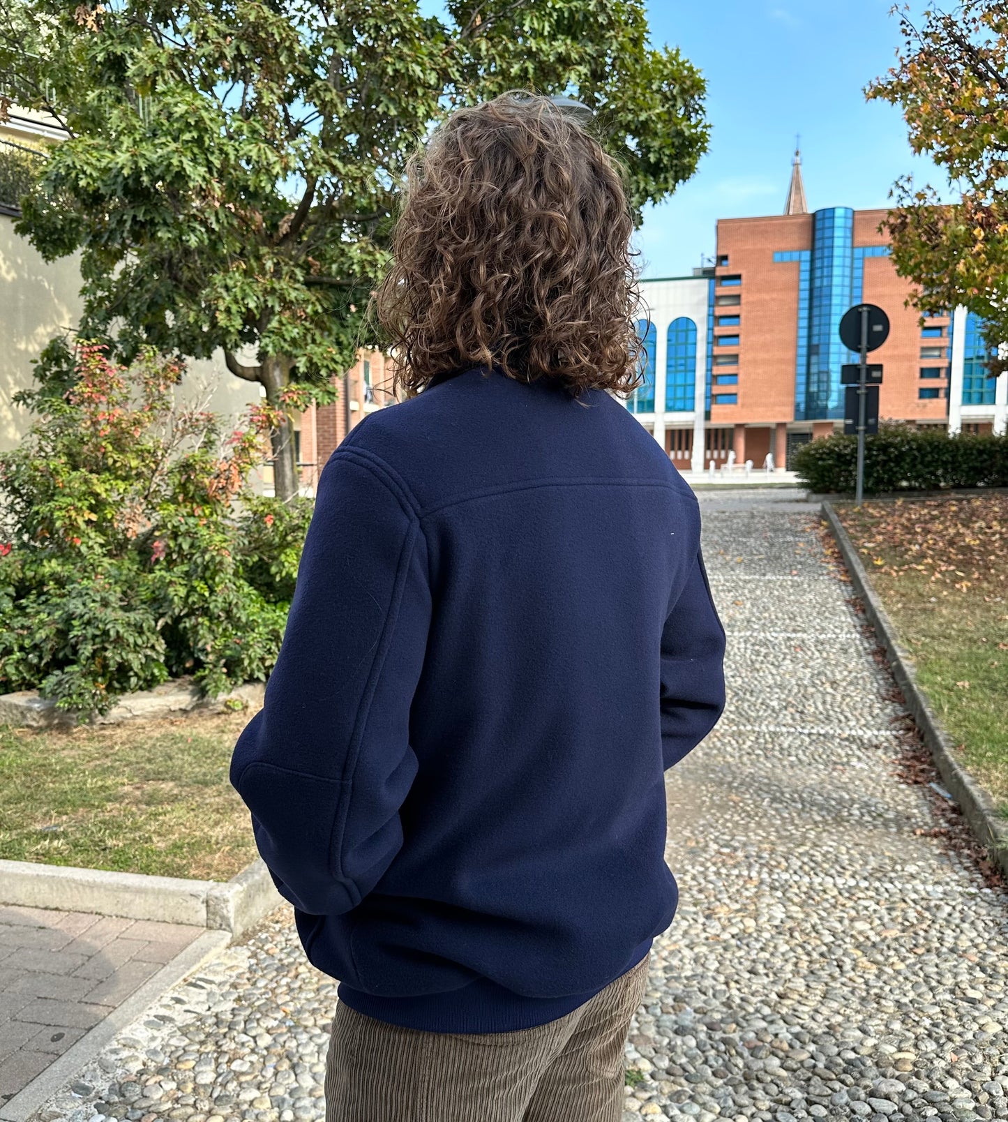 T-Coat - Bomber T92 Velour Oversize Blue