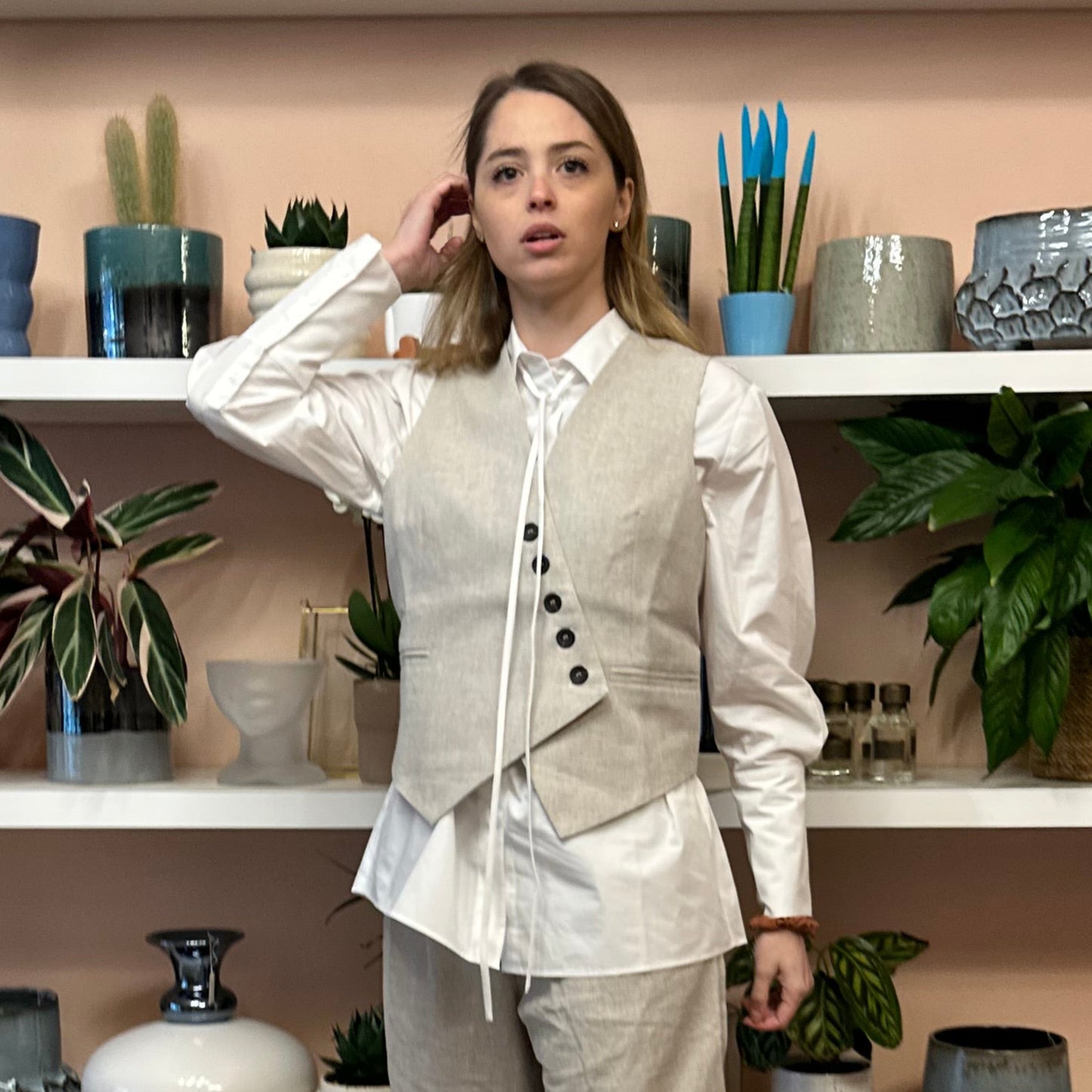 Alohas - Gilet Totti Cream