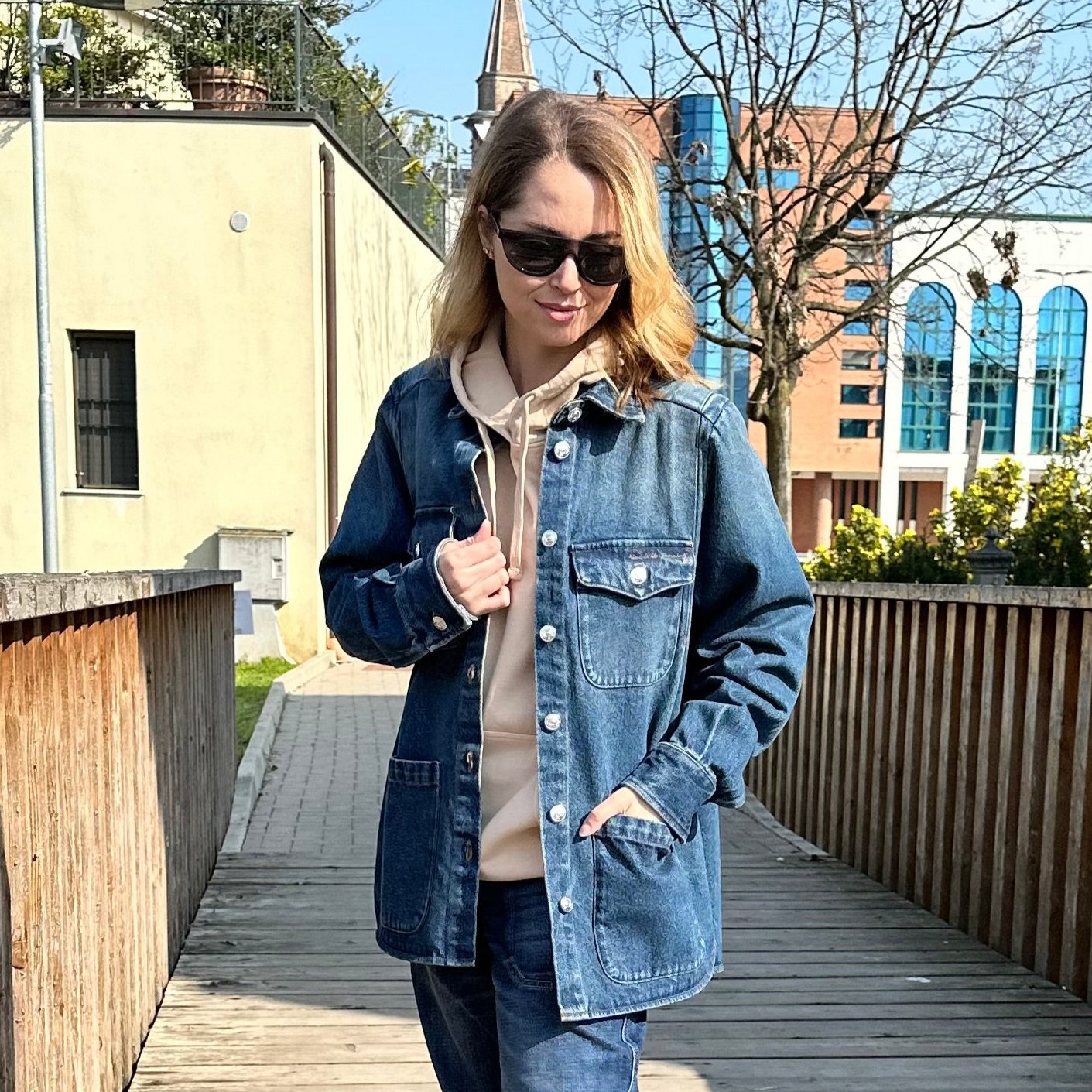 Nine In The Morning - Jacket Zaffiro Denim Navy Canvas