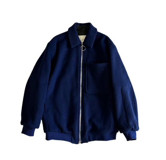 T-Coat - Bomber T92 Velour Oversize Blue