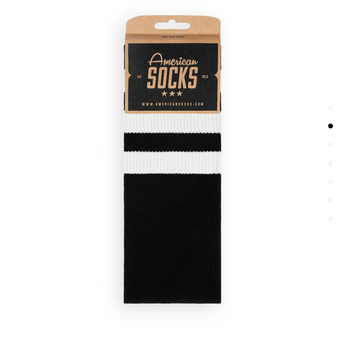 American Socks - Socks Black in Black Knee High