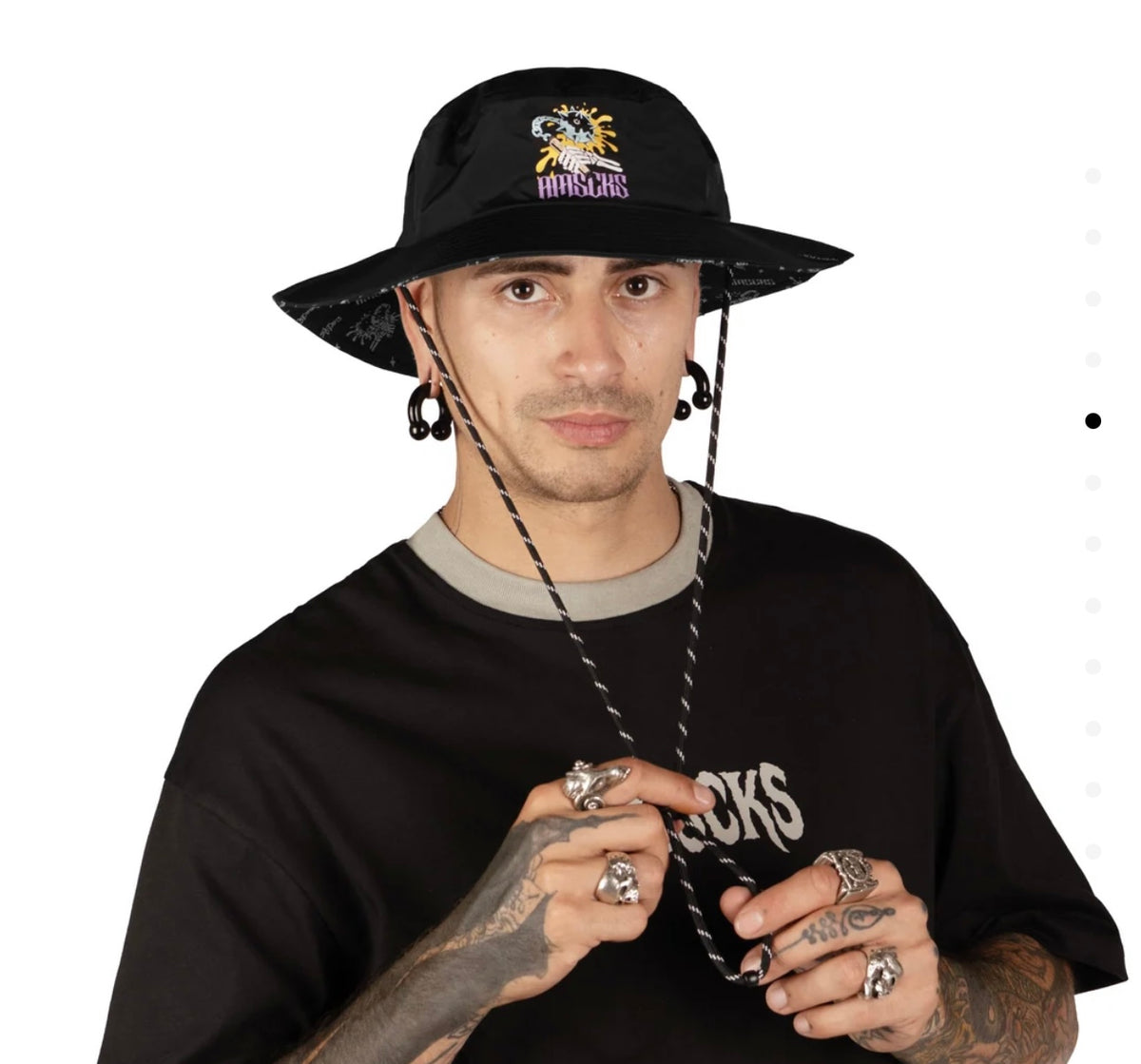 American Socks - Bucket Hat Bone Smasher Black