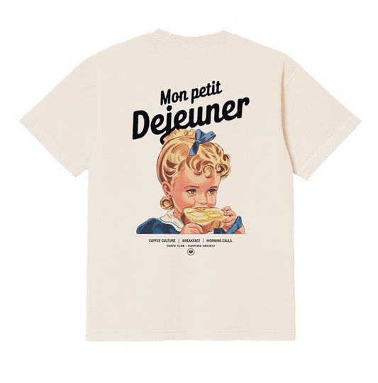 Kaotiko - T-shirt M/C Mont Petit Dejeuner Organic Cotton Ivory