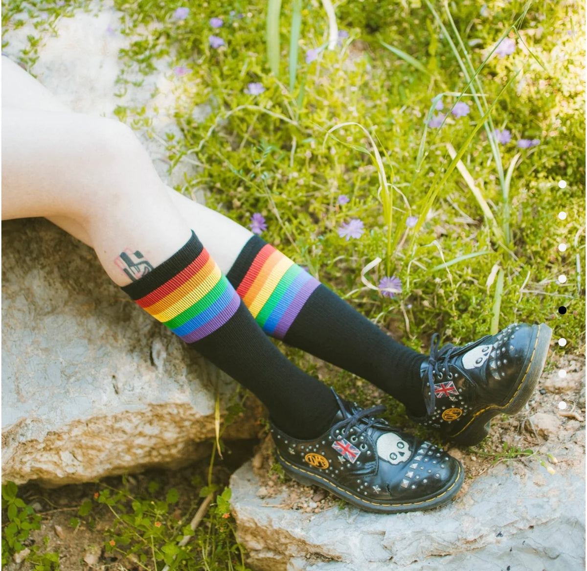 American Socks - Socks Rainbow Pride Black Mid High