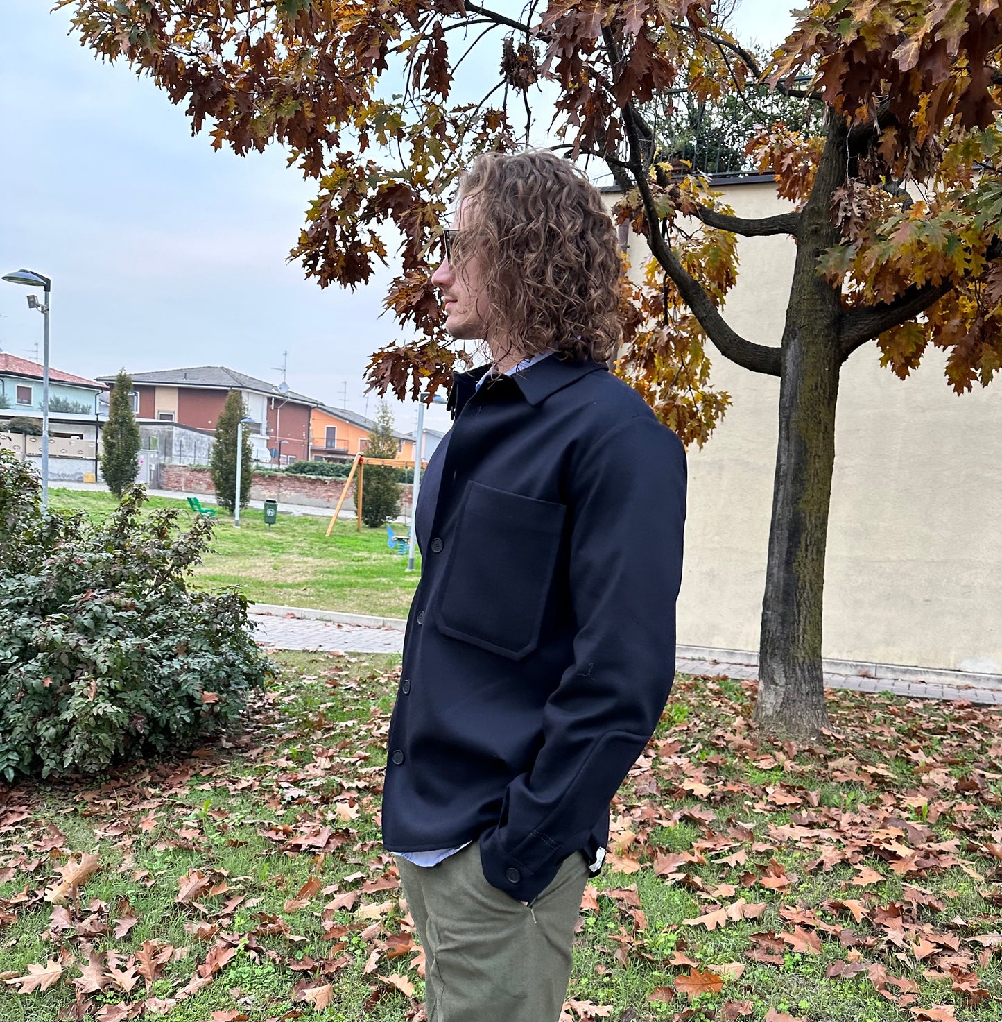 T-Coat - Shirt Jacket T11 Flanel Blu