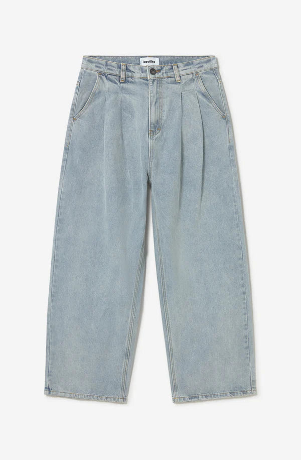Kaotiko - Jeans Coffee Club Denim Acid Wide Leg