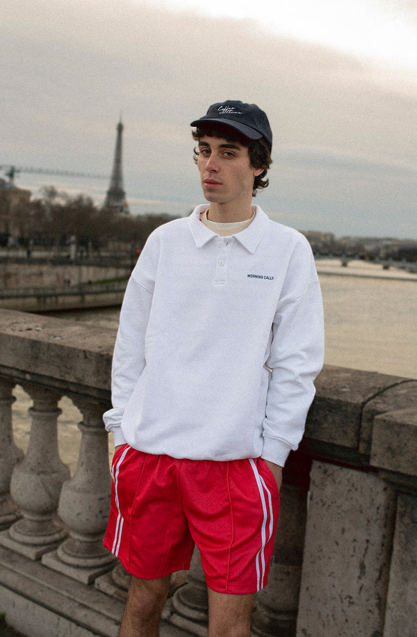Kaotiko - Sweatshirt Polo Morning Calls Organic Cotton White