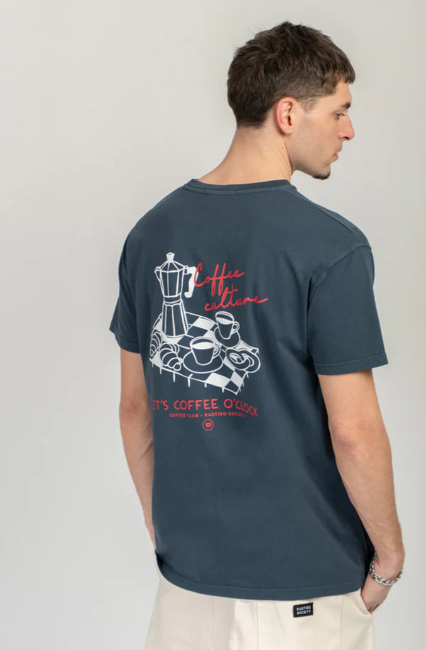 Kaotiko - T-shirt Coffee Time Navy