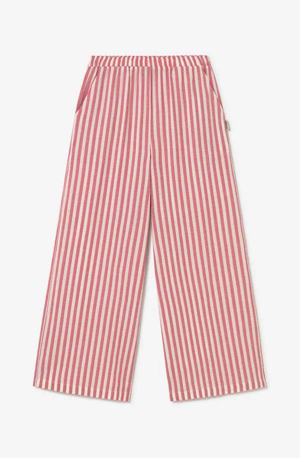 Kaotiko - Pant Coffee Culture Stripes Red/Ivory