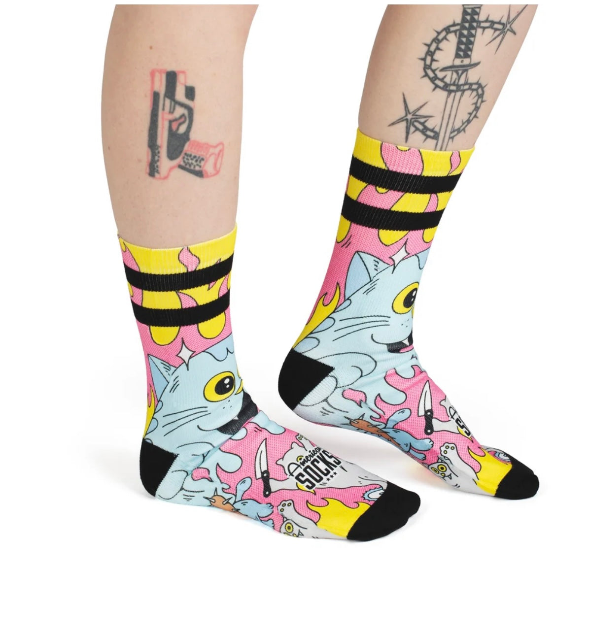 American Socks - Socks Killer Kitties Mid High