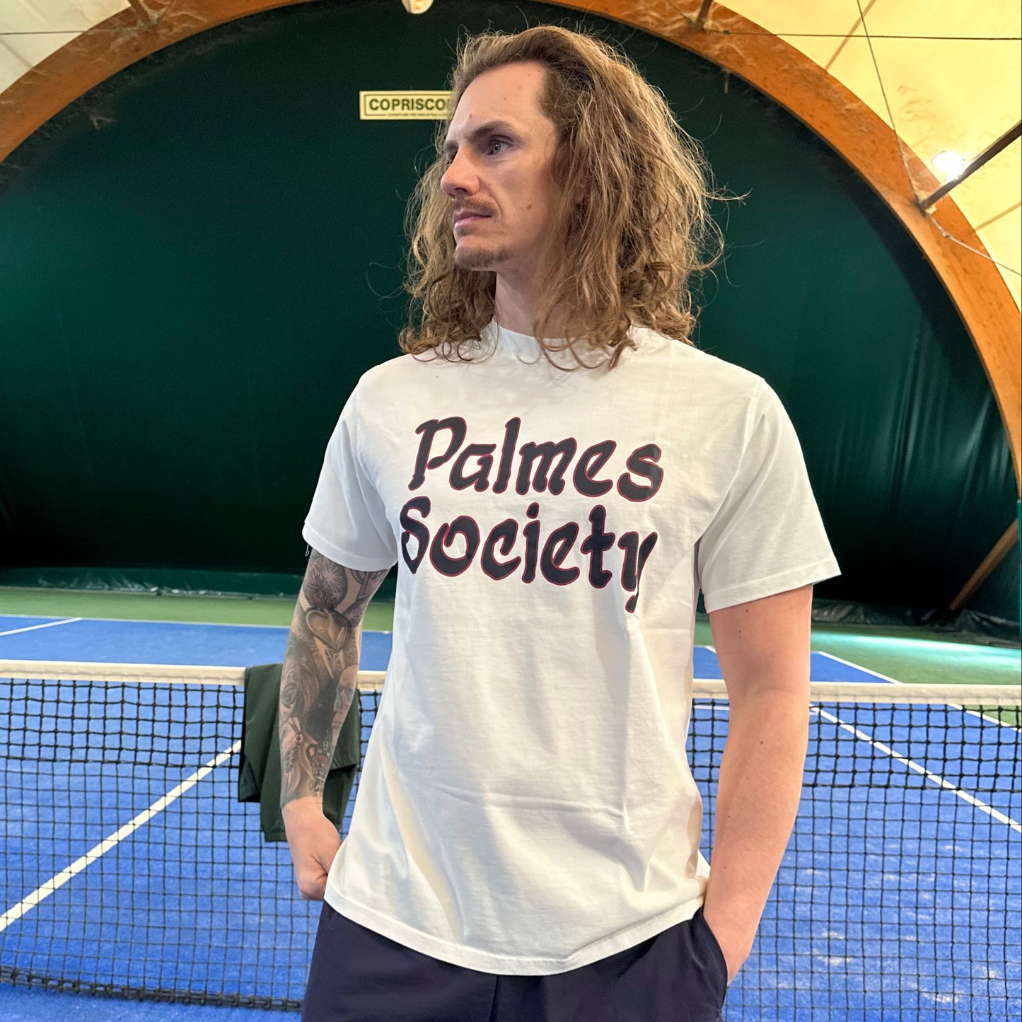 Palmes - T-shirt Society White