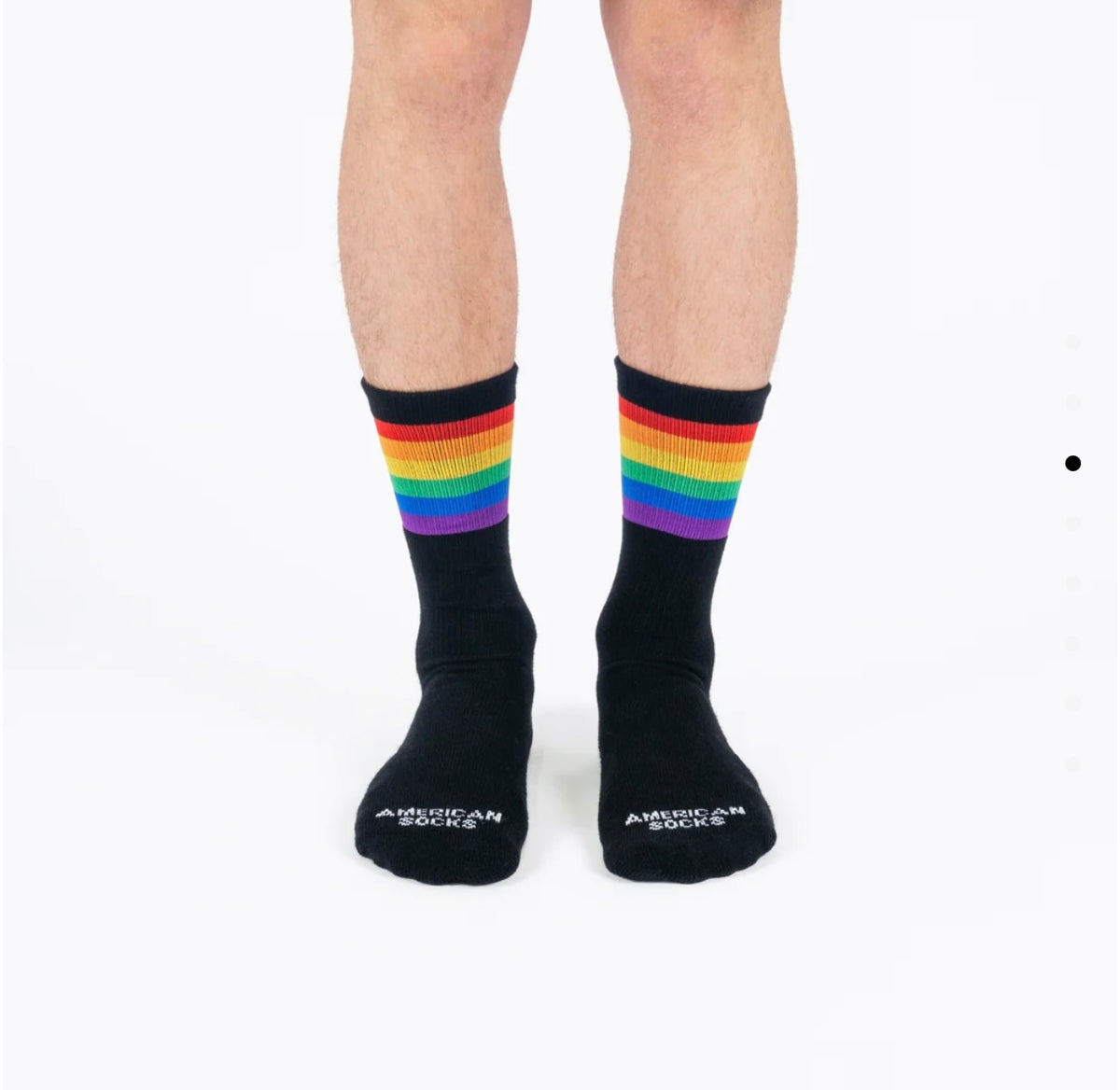 American Socks - Socks Rainbow Pride Black Mid High