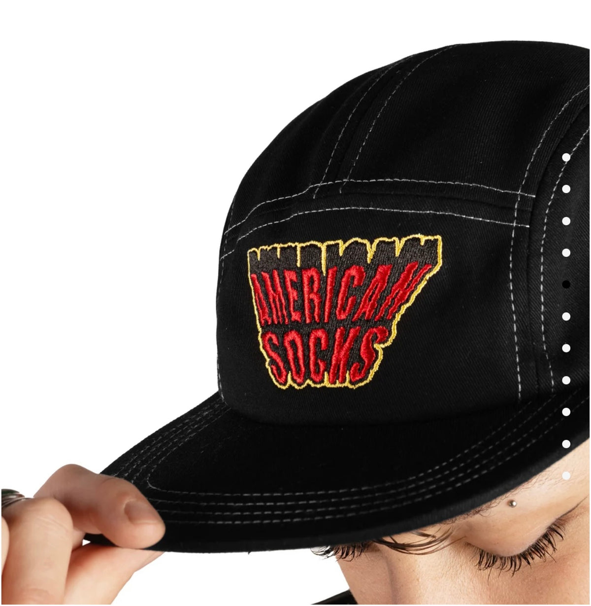 American Socks - Hat Creep Logo Black Red