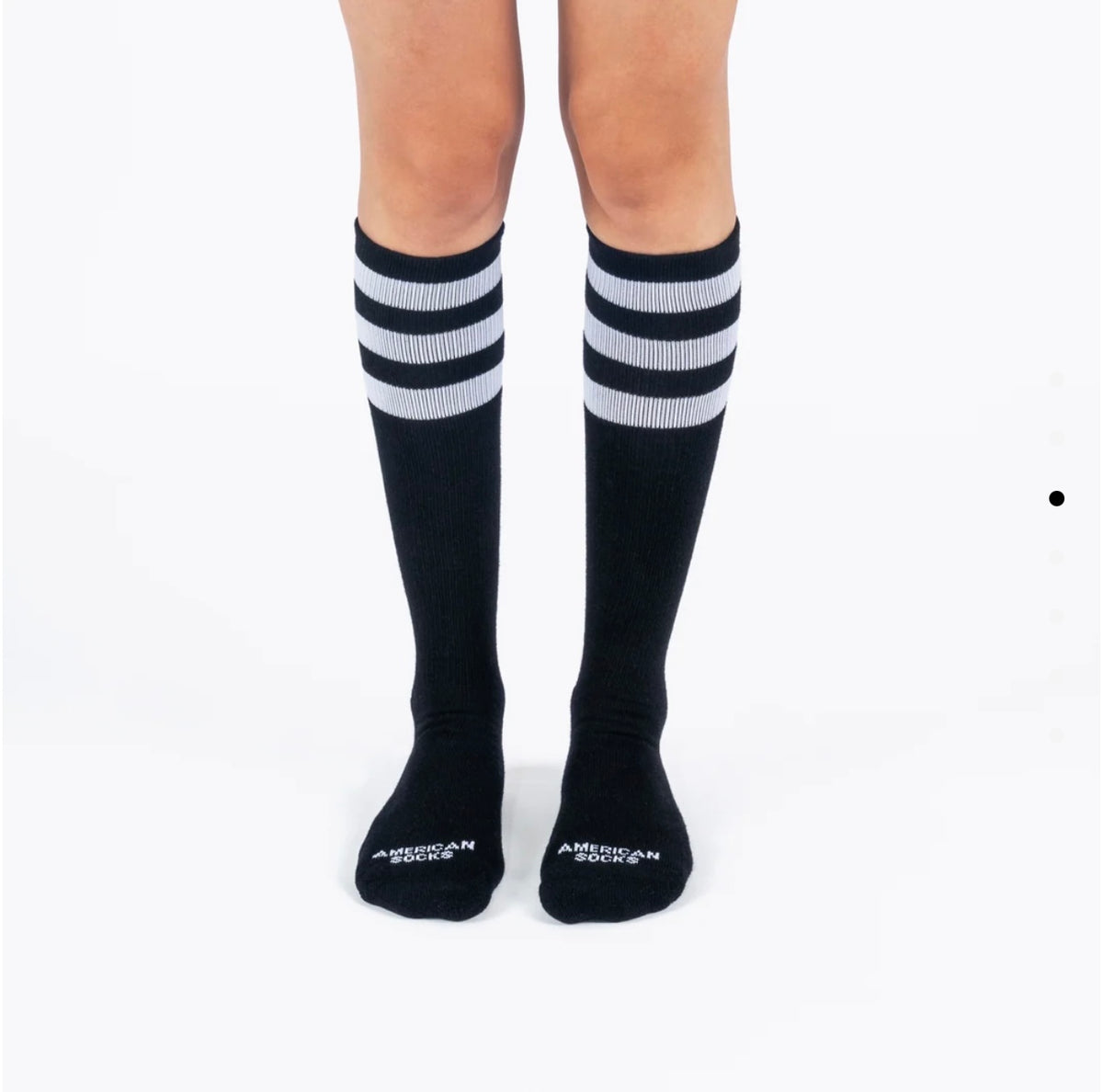 American Socks - Socks Black in Black Knee High