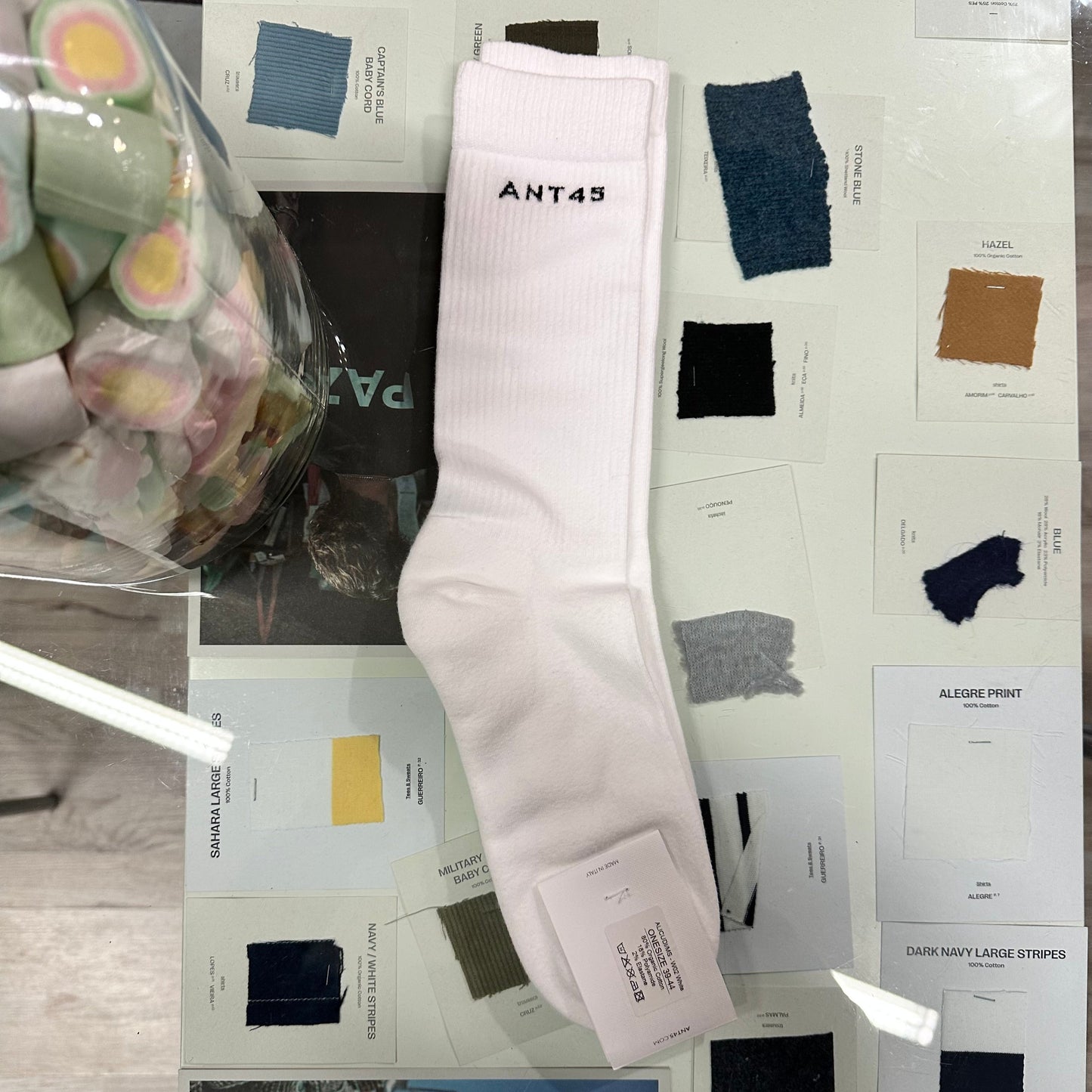 ANT45 - Socks Alicudi in cotton White